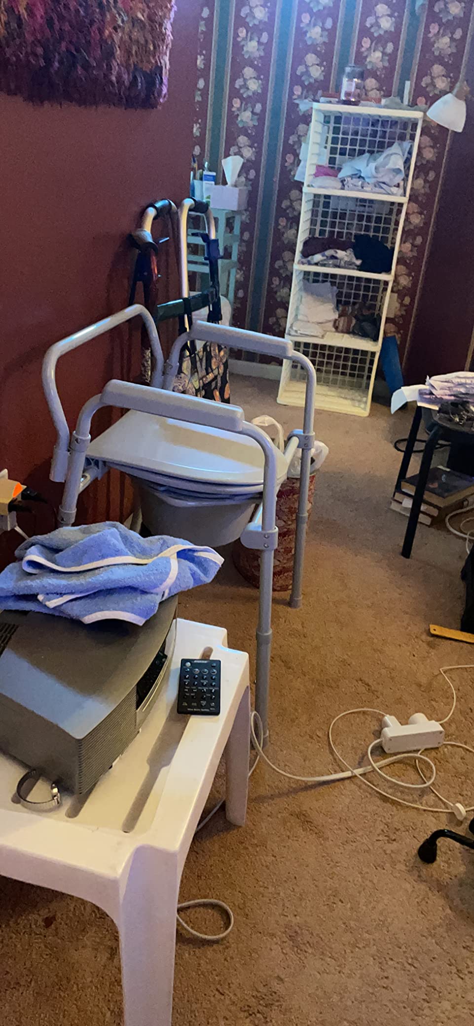 McKesson Folding Commode Chair with 7.5 qt Bucket, 13 1/2 in, 1 ct customer photo 2