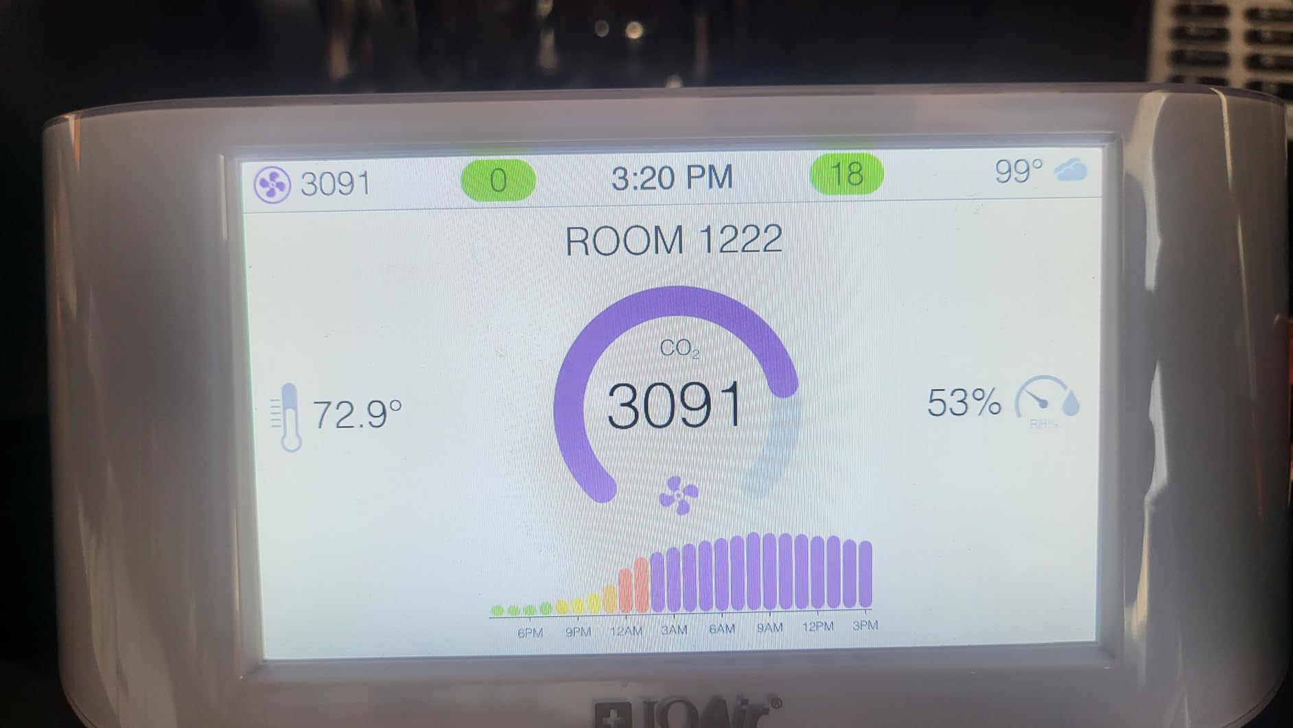 IQAir Air Quality Monitor Indoor, Swiss Design, Professional Grade, Detects PM2.5, CO2, AQI, Temperature, Humidity, Indoor Air Quality Real-Time Air Quality & Forecasting, Historic Data customer photo 2