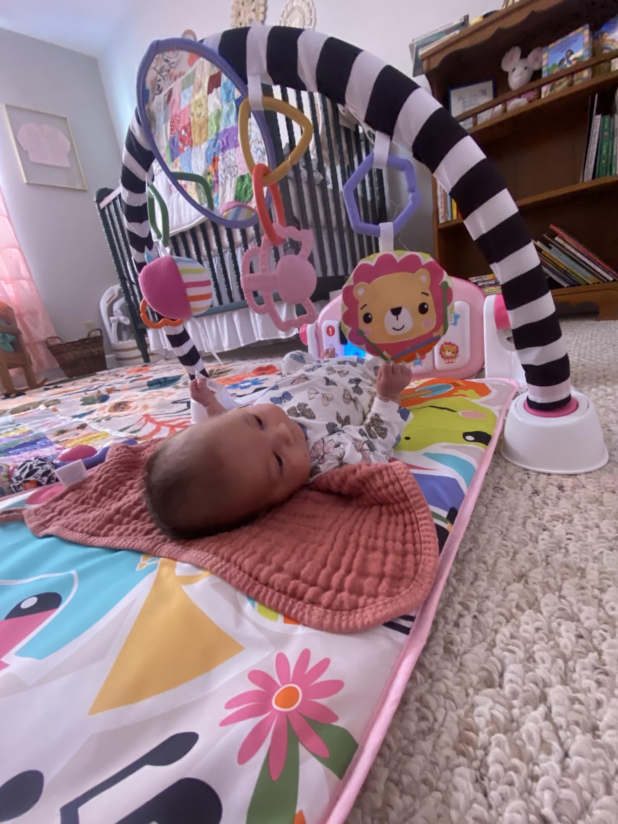 Fisher-Price Deluxe Kick & Play Piano Gym & Maracas, Ages 0+ Months customer photo 1