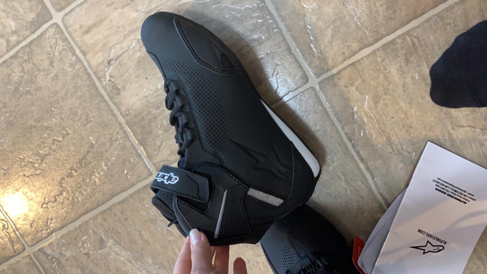 Alpinestars Men's Sektor Vented Street Motorcycle Shoe, Black/Gray/Red, 10 customer photo 1
