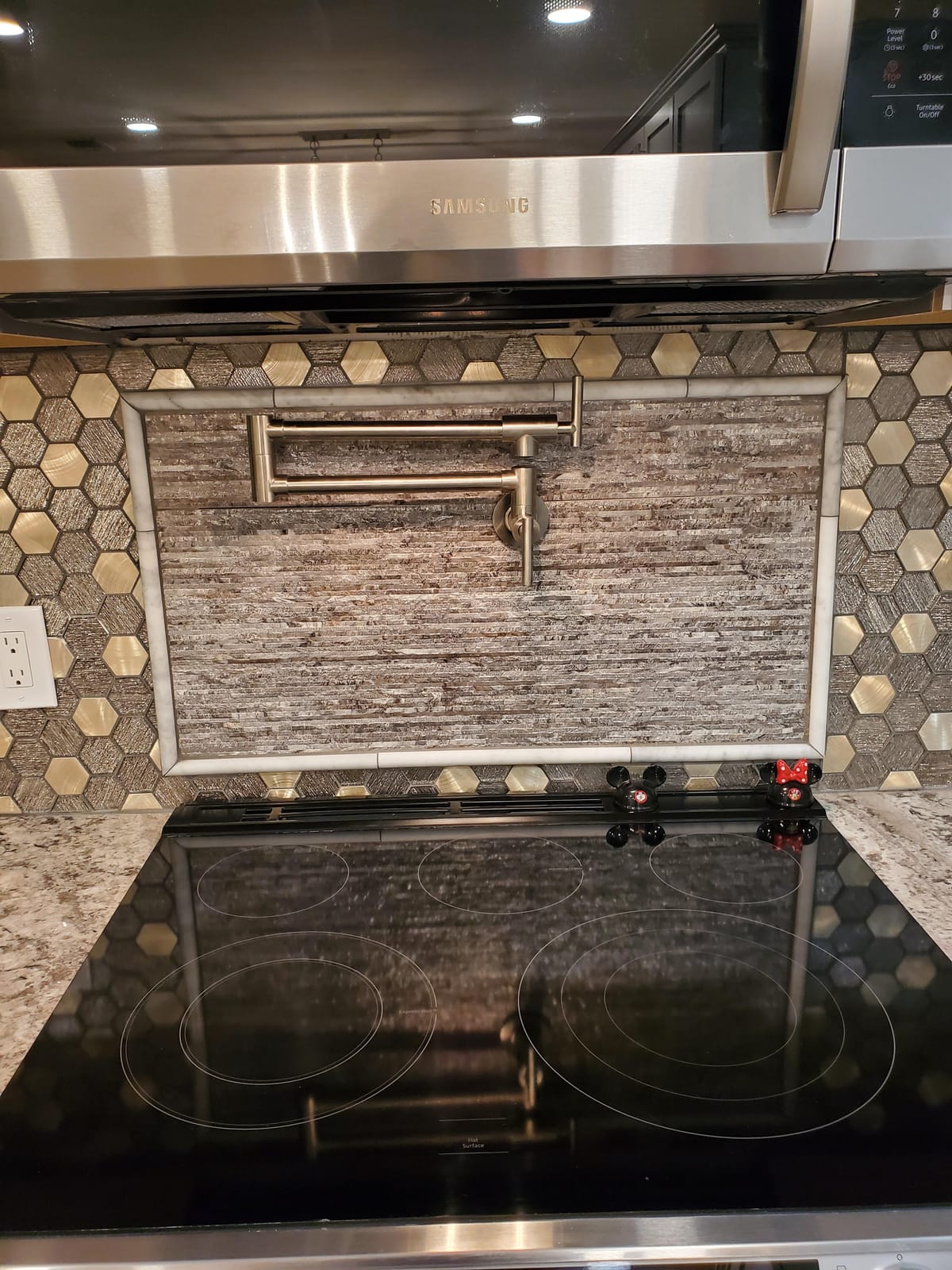 SUMERAIN Pot Filler Faucet Wall Mounted Over Stove, Chrome Finish customer photo 2