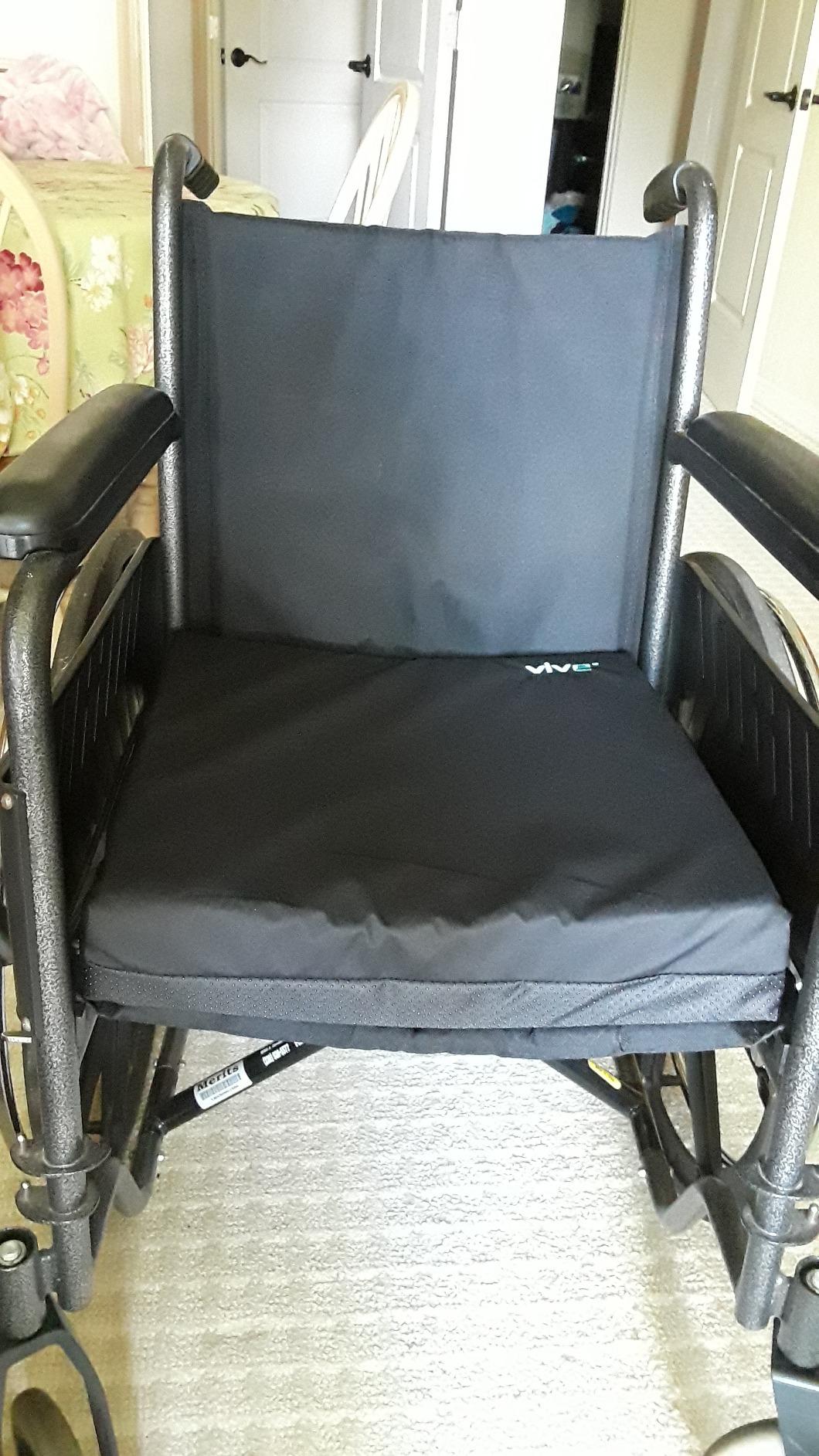 Vive Wheelchair Cushion - Gel Seat Pad for Coccyx, Orthopedic Back Support, Sciatica & Tailbone Pain Relief - Waterproof Cover + 4 Layer Foam Support & Comfort for Pressure Sore & Ulcers customer photo 2