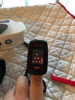 iProven Pulse Oximeter Fingertip for Oxygen Saturation & Respiratory Rate | Pulse Rate and Blood Oxygen Saturation Monitor, Finger Oximeter O2 Monitor, Batteries, Case & Lanyard Included customer photo 2