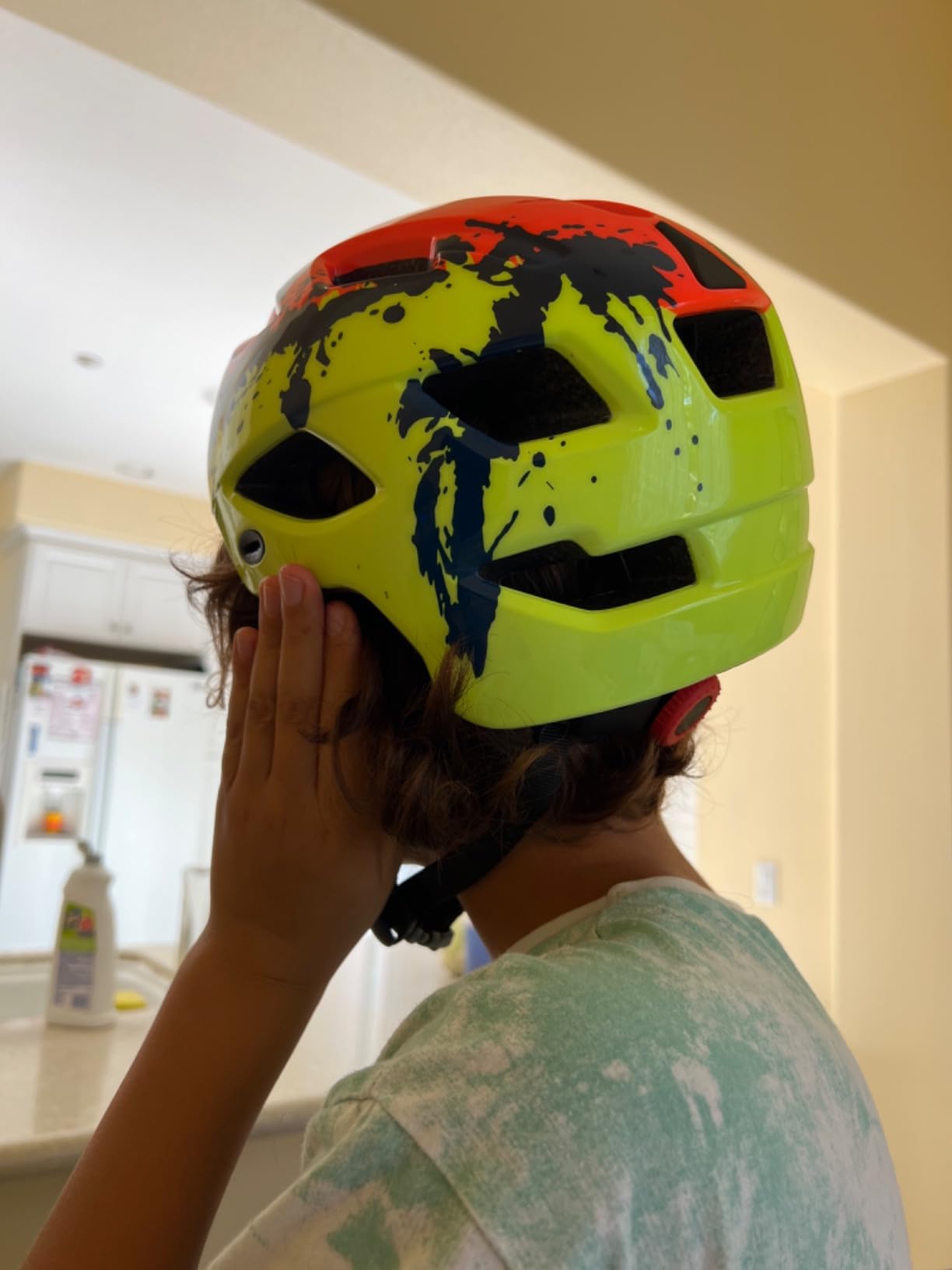 Kids Helmet, Exclusky Kids Bike Helmet Adjustable Safety Lightweight Children Bicycle Helmet for Kids Skating Cycling Scooter Boys and Girls Bicycle Helmets Ages 5-8-14 customer photo 1