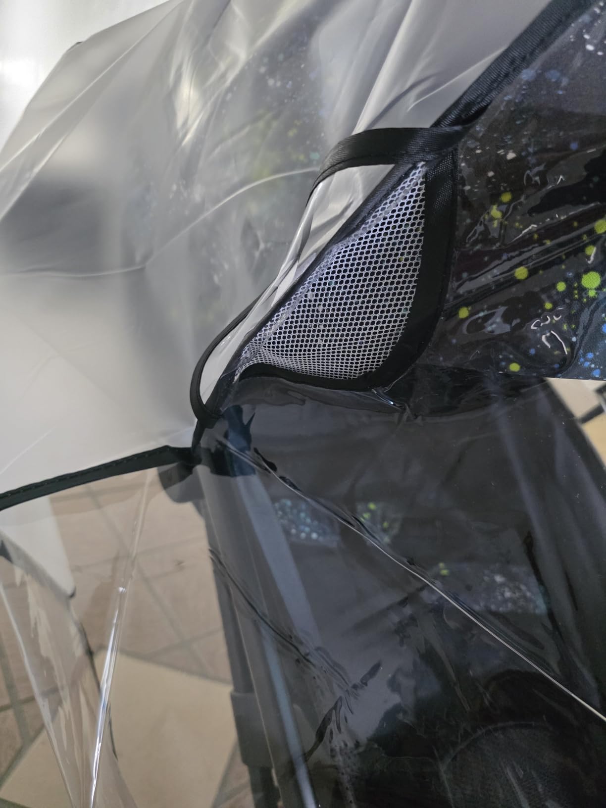 bemece Universal Stroller Rain Cover, Clear EVA Weather Shield customer photo 1
