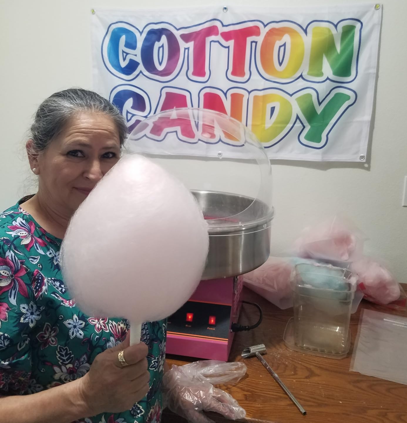 VIVO Blue 1030W Electric Cotton Candy Machine, CANDY-V001B customer photo 2