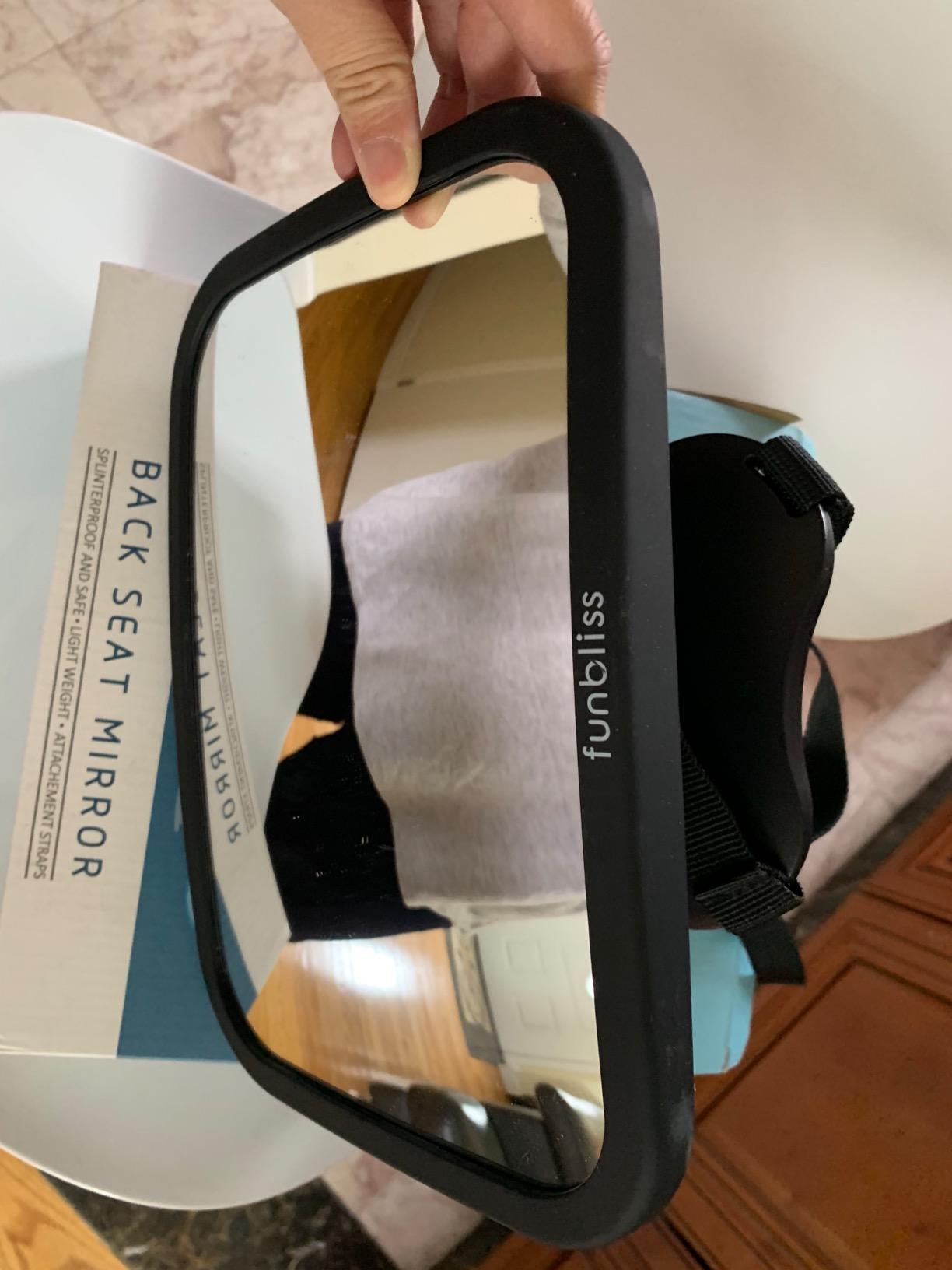 Funbliss Baby Car Mirror Safely Monitor,Shatterproof customer photo 2