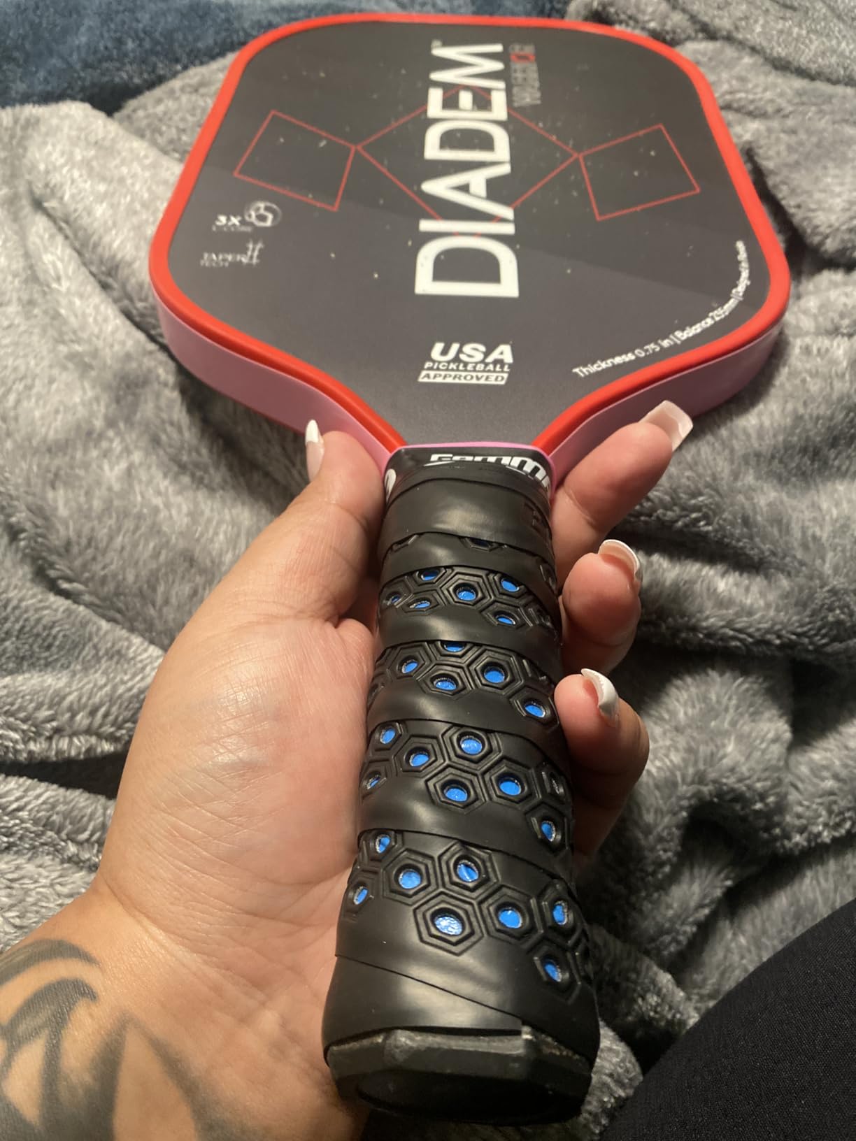 Gamma Honeycomb Cushion Grip for Pickleball Paddles, Moisture-Wicking Pickleball Replacement Grip, Premium Pickleball Equipment for Practice and Games customer photo 2