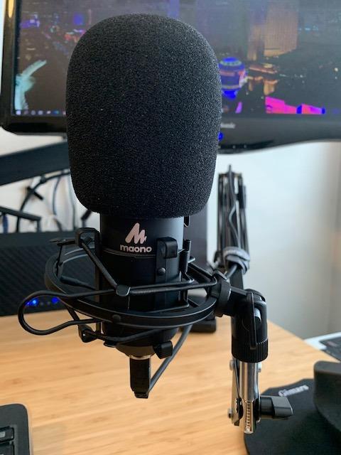 MAONO A04 USB Microphone, 192kHz/24Bit Condenser Mic Kit for PC Podcast customer photo 1