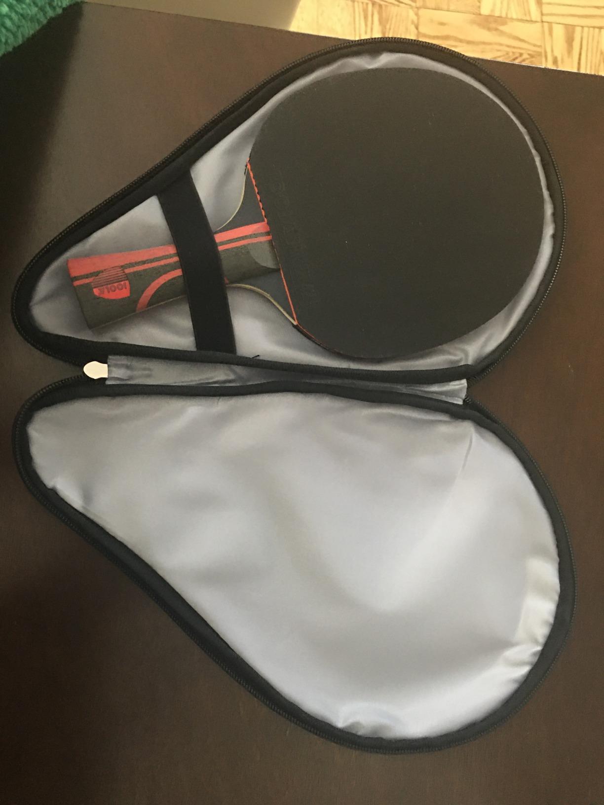 CM Table Tennis Racket Case Cover Ping Pong Paddle Carry Bag with Ball Storage Pocket, For 1 Paddle customer photo 2