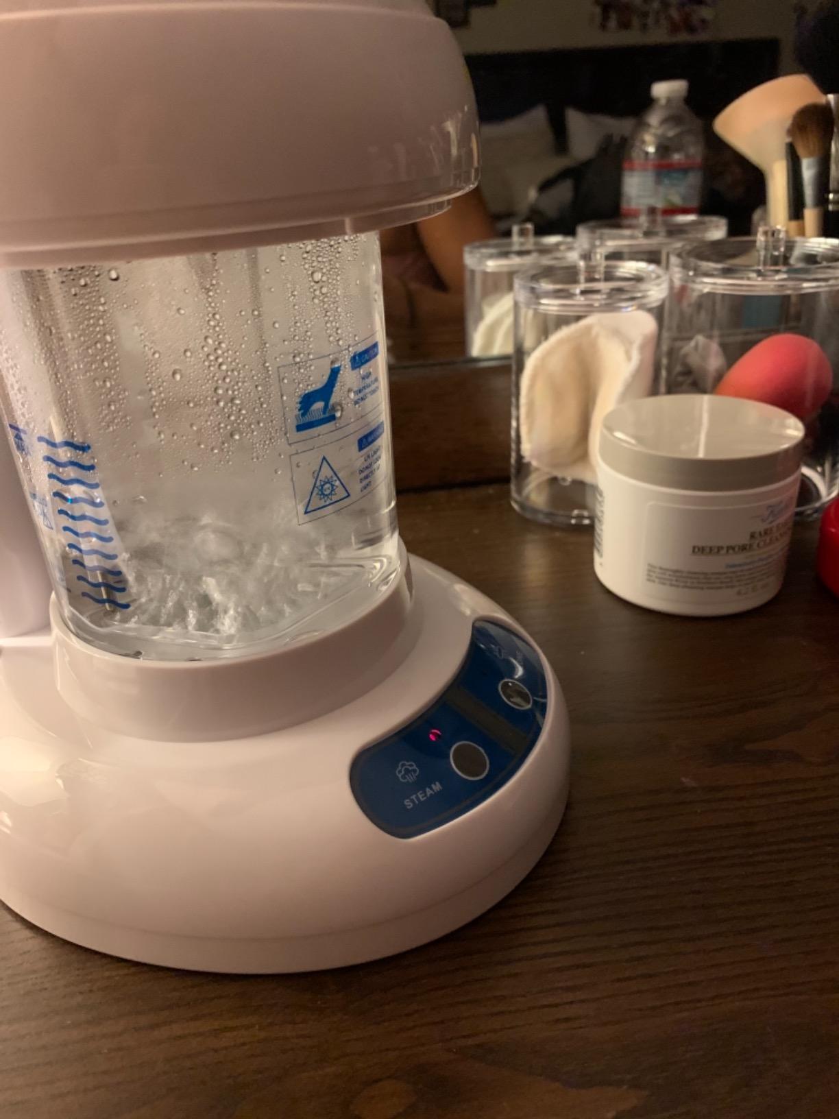Facial Steamer, Ozone Nano Ionic Face Steamer for Deep Cleaning customer photo 2