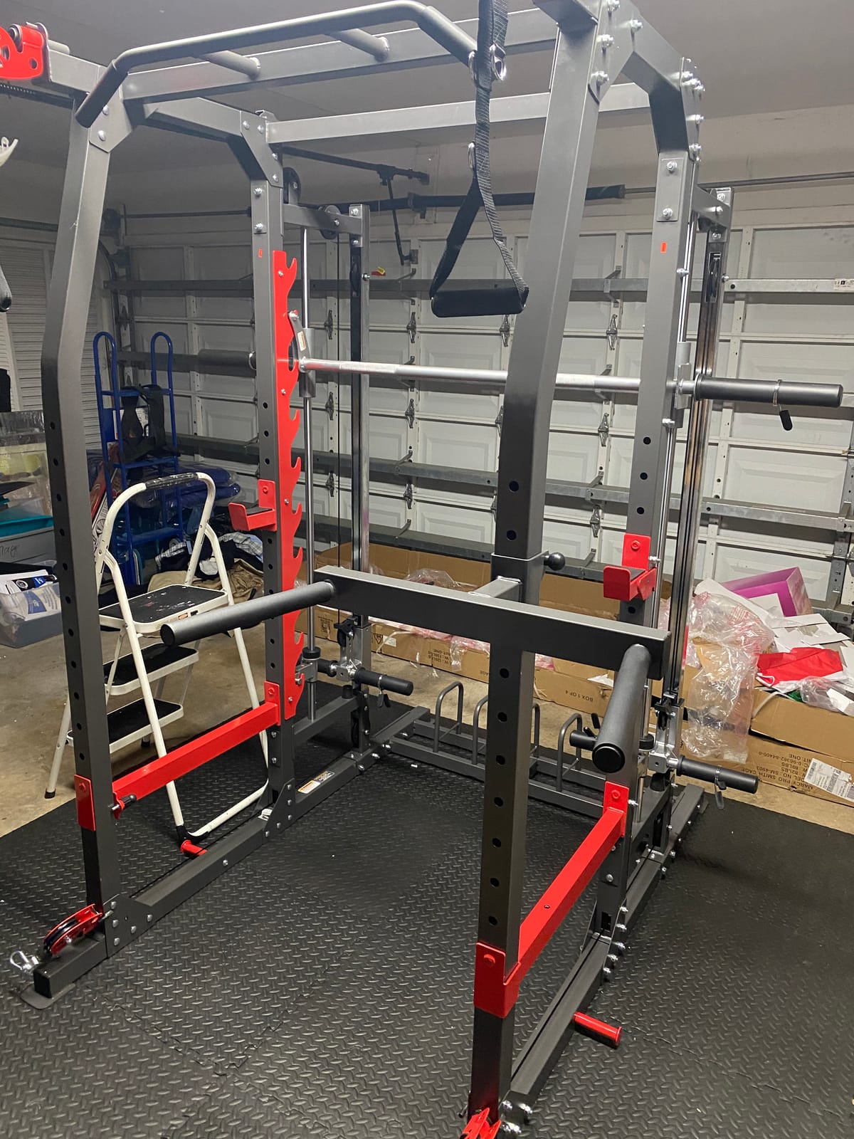 Marcy Smith Machine Home Gym System SM-4903, All-in-One Strength Training Cage with Weight Bench, Pulley, Squat Rack & Workout Station customer photo 1