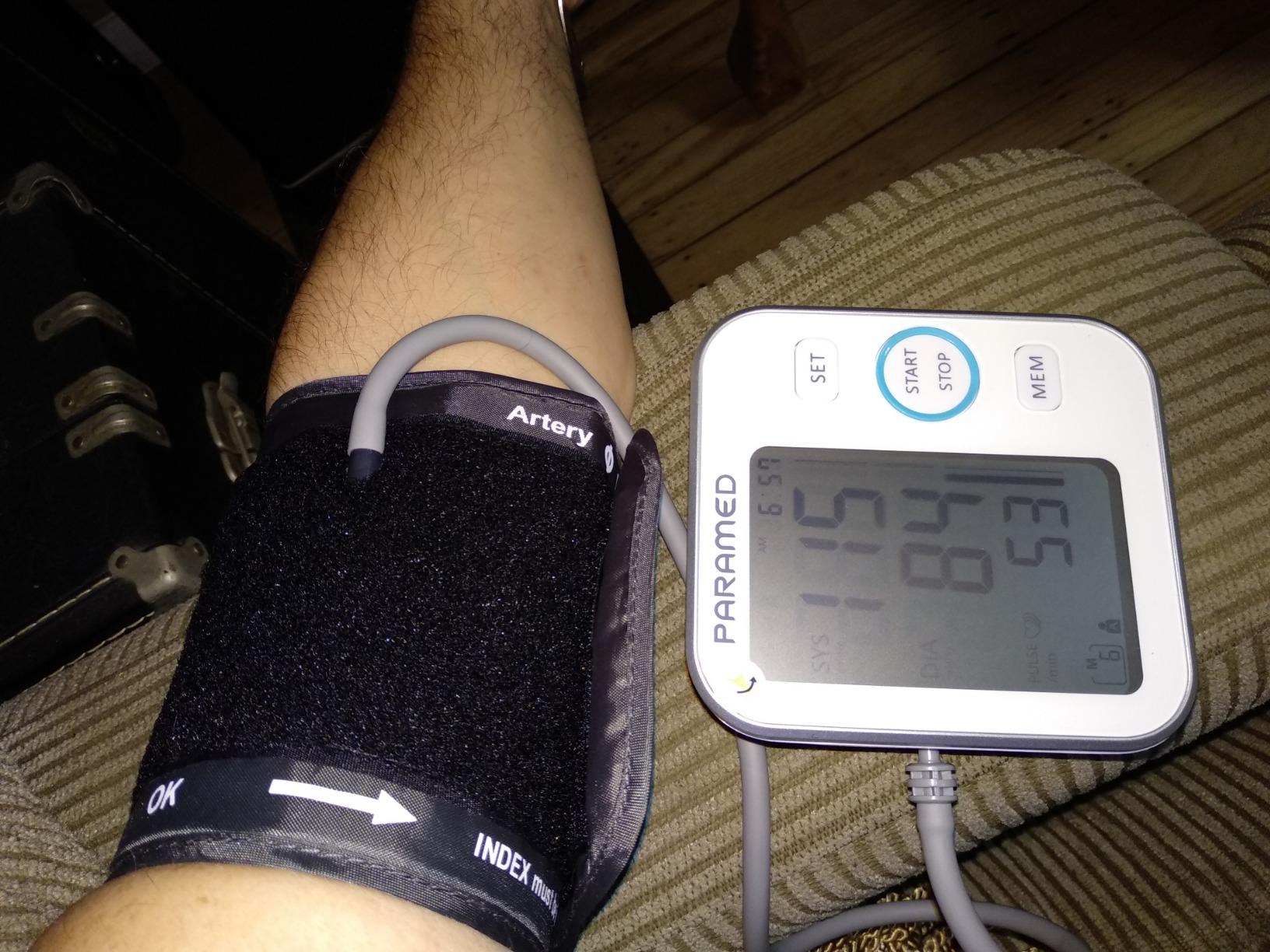 Paramed Blood Pressure Monitor - Bp Machine - Automatic Upper Arm Blood Pressure Cuff 8.7-16.5 inches - Large LCD Display 120 Sets Memory - Device Bag & Batteries Included customer photo 2