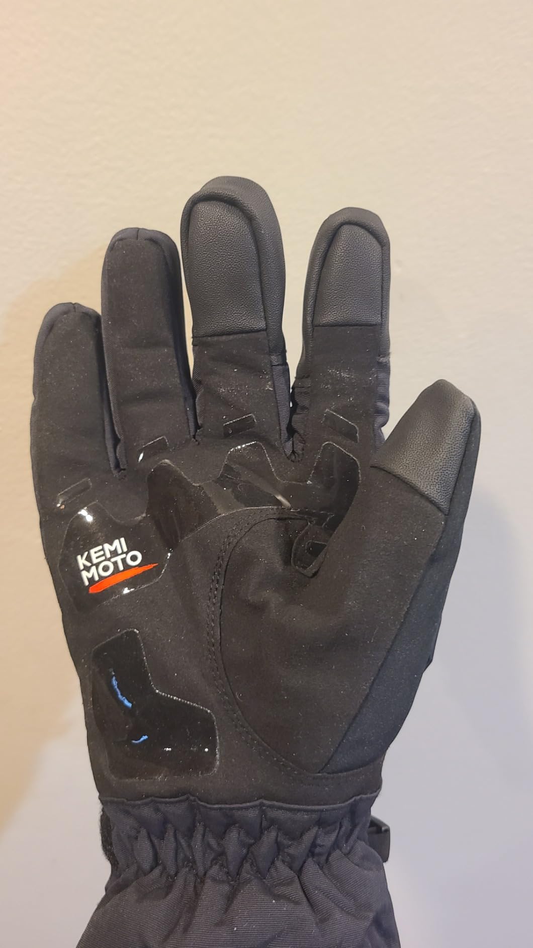KEMIMOTO Winter Motorcycle Gloves, CE Certified (EN 13594), Waterproof Rainproof Touchscreen Gloves with PVC Armor for ATV UTV Snowmobile, Black L customer photo 2