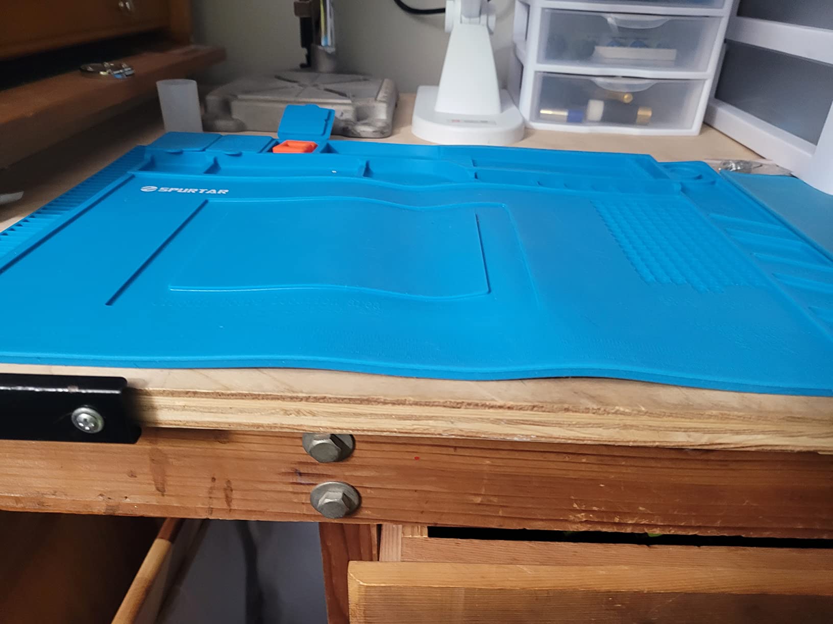 Spurtar Silicone Soldering Mat Large Silicone Repair Mat 17.7