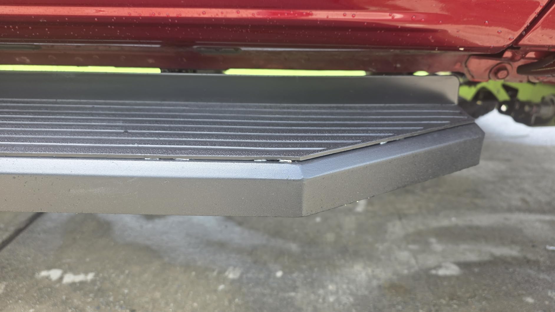 APS 6-inch (Black Stainless Steel Flat Style) Running Boards Nerf Bars Compatible with Ford F150 2015-2026 SuperCrew Cab & F150 Lightning 2022-2026 & F-250 F-350 Super Duty 2017-2026 Crew Cab customer photo 1