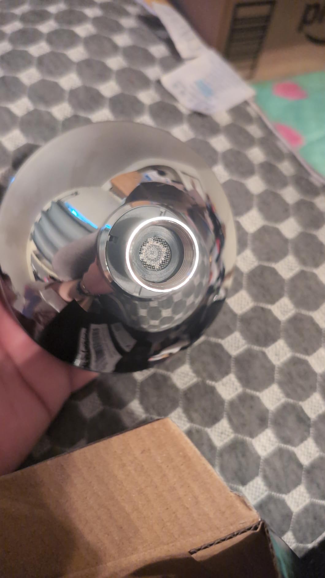 AISOSO High Pressure Rain Shower Head 5 Modes Showerhead 4.1 Inch Chrome customer photo 1