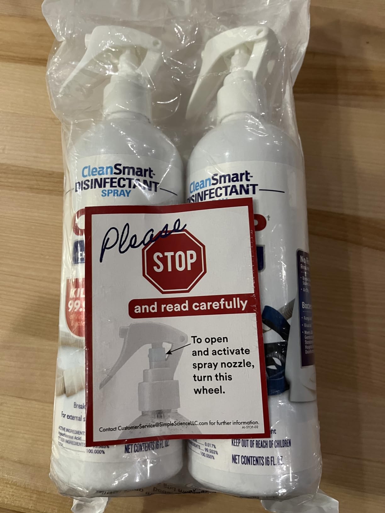 CleanSmart CPAP Disinfectant Spray for Face Mask and Hose, 16 oz (2 pack) | Hypochlrous Acid Spray Kills 99.9% of Bacteria and Viruses on CPAP Equipment, Reservoirs, Tubing, Leaves No Fumes or Residue customer photo 2
