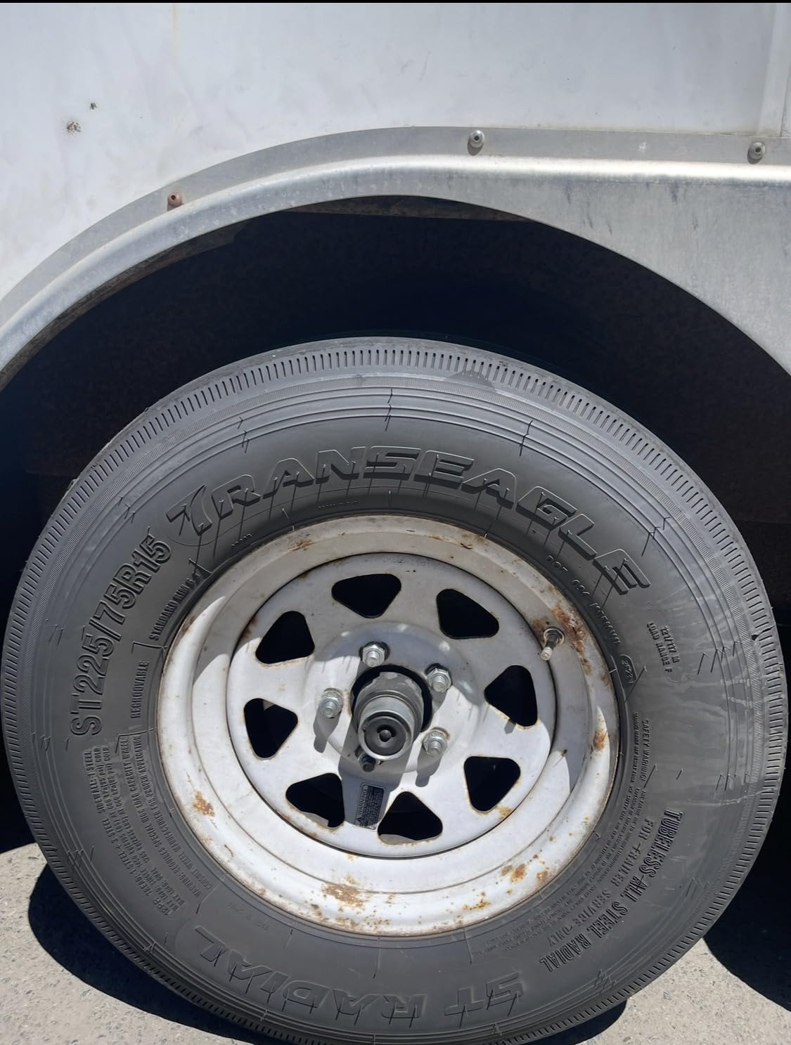 Transeagle ST Radial Premium Trailer Radial Tire-ST225/75R15 225/75/15 225/75-15 121/117M Load Range F LRF 12-Ply BSW Black Side Wall customer photo 1