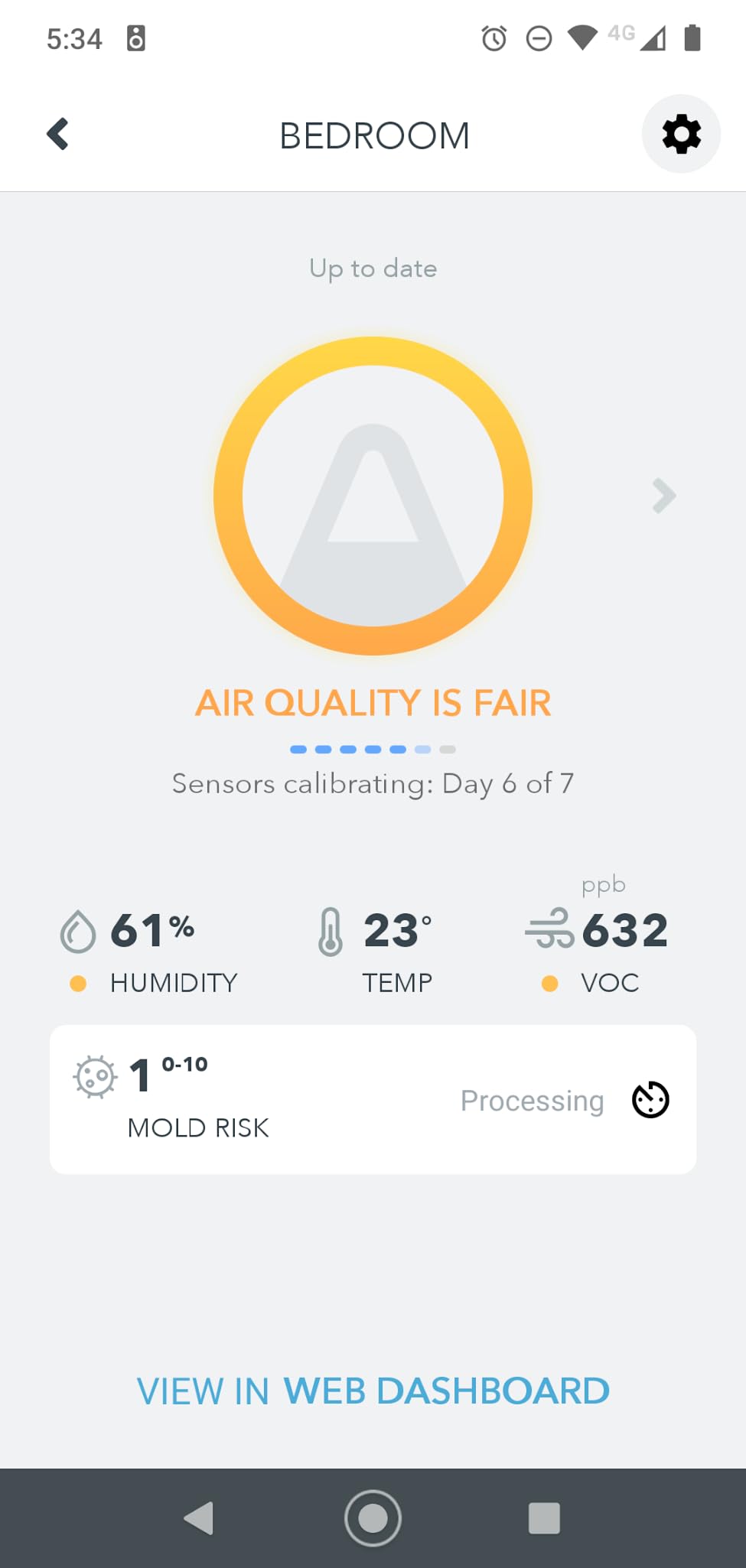 Airthings-292 Wave Mini - Indoor Air Quality - Chemicals (TVOCs), Humidity, Temperature 20 x 30 x 1 customer photo 2