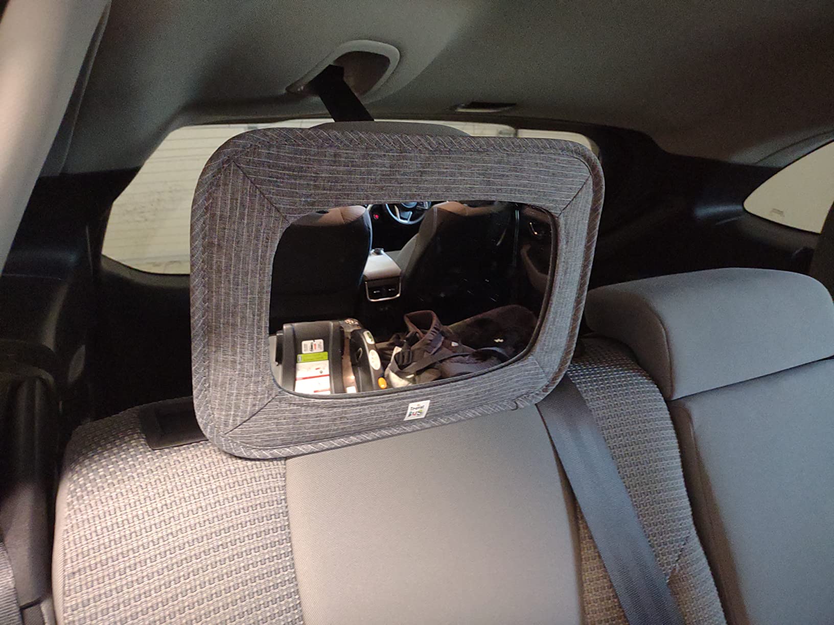 GoldBug Soft Sided Rear & Forward Facing Safety Mirror for Baby & Toddler - Shatter Resistant - Jumbo Baby Car Mirror customer photo 1