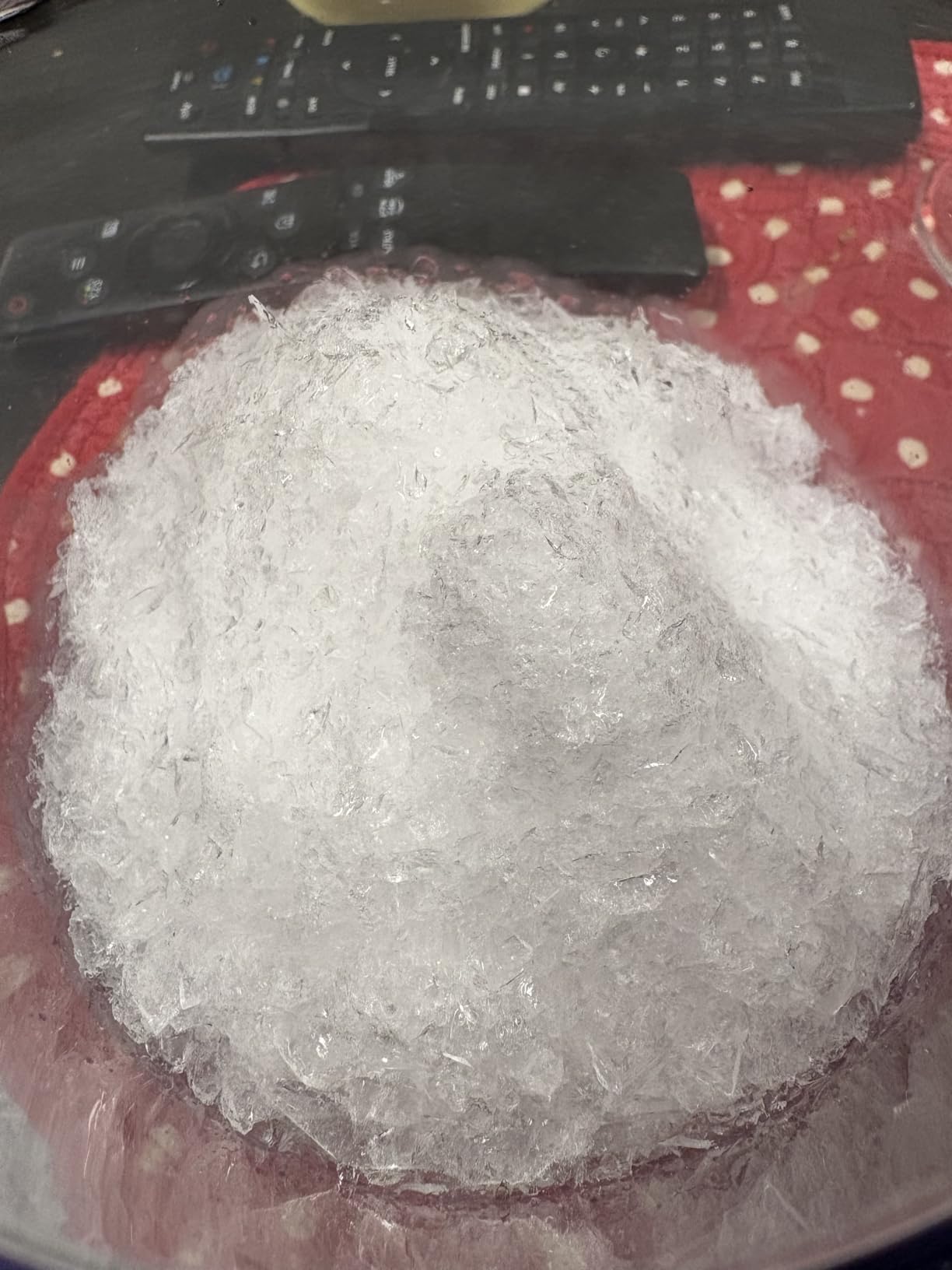 MANBA Manual Snow Cone Machine Maker for Shaved Ice, Snowcones, Slushes customer photo 1
