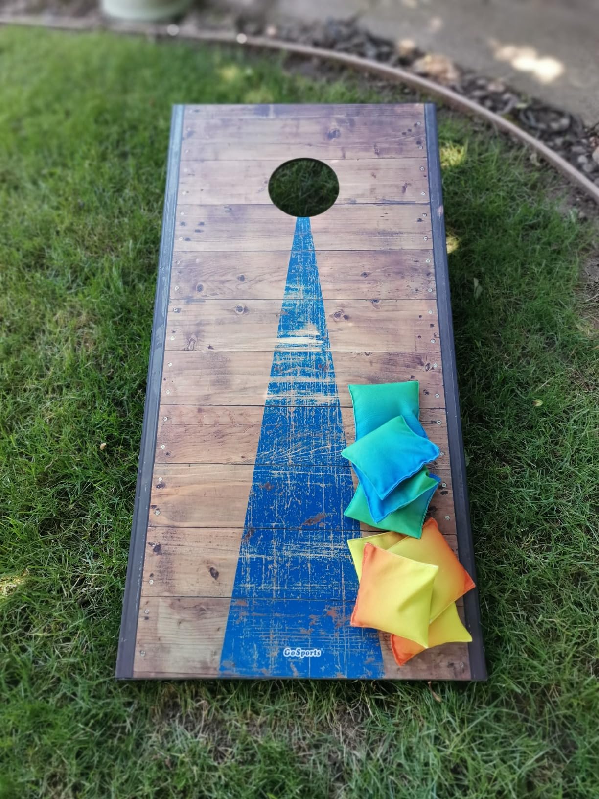 GoSports Portable Cornhole Sets- Includes 2 Boards, 8 Bean Bags, Carry Case customer photo 1