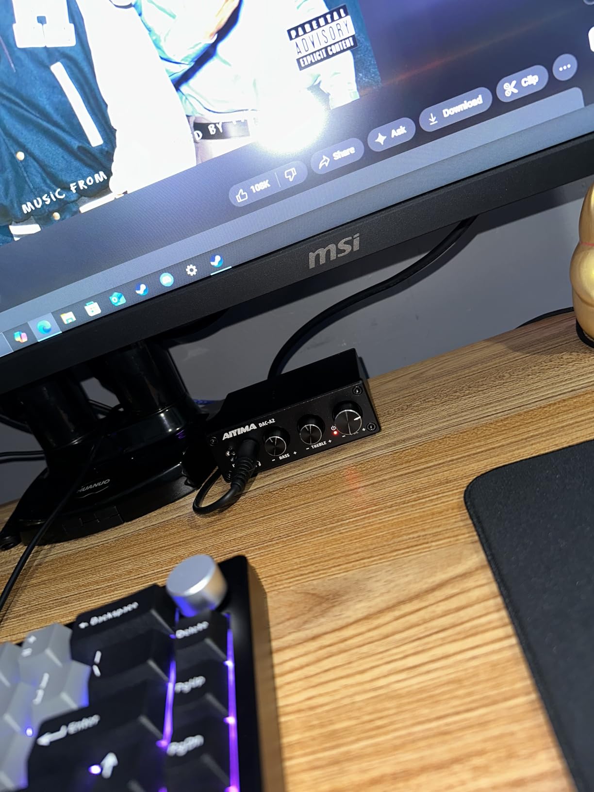 AIYIMA DAC-A2 Headphone Amplifier & Desktop DAC for PC, MAC and Gaming customer photo 2