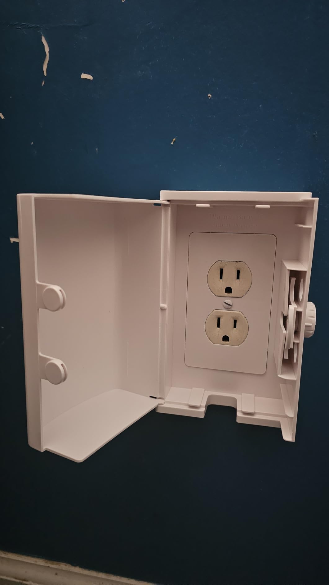 Outlet Cover BOX Baby Proofing (1-Pack) Patented Dual-Lock for Much Better Toddler Proofing, Easy Operation, Simple 3 Step Install with Included Screws. Provides Extra Space Inside for Plugs,Adapters customer photo 2