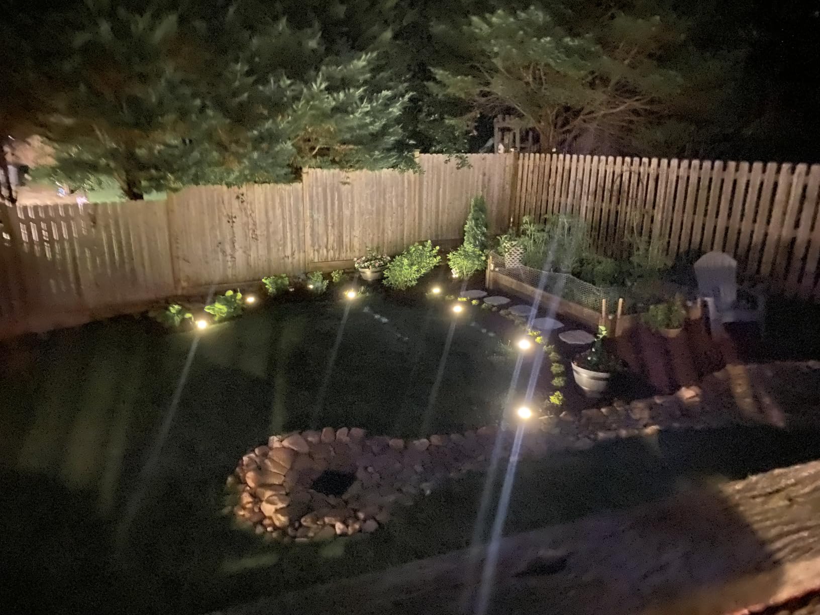 INCX Solar Lights Outdoor Waterproof, Cold White, 12 Pack Ground Lights customer photo 2