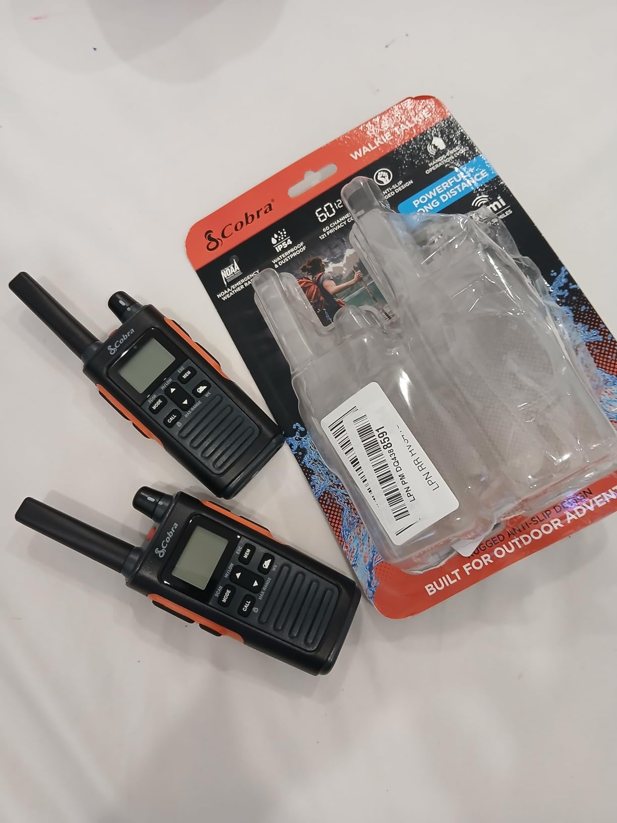 Cobra RX680 Walkie Talkies (2-Pack), IP54 Water Resistant Design customer photo 2