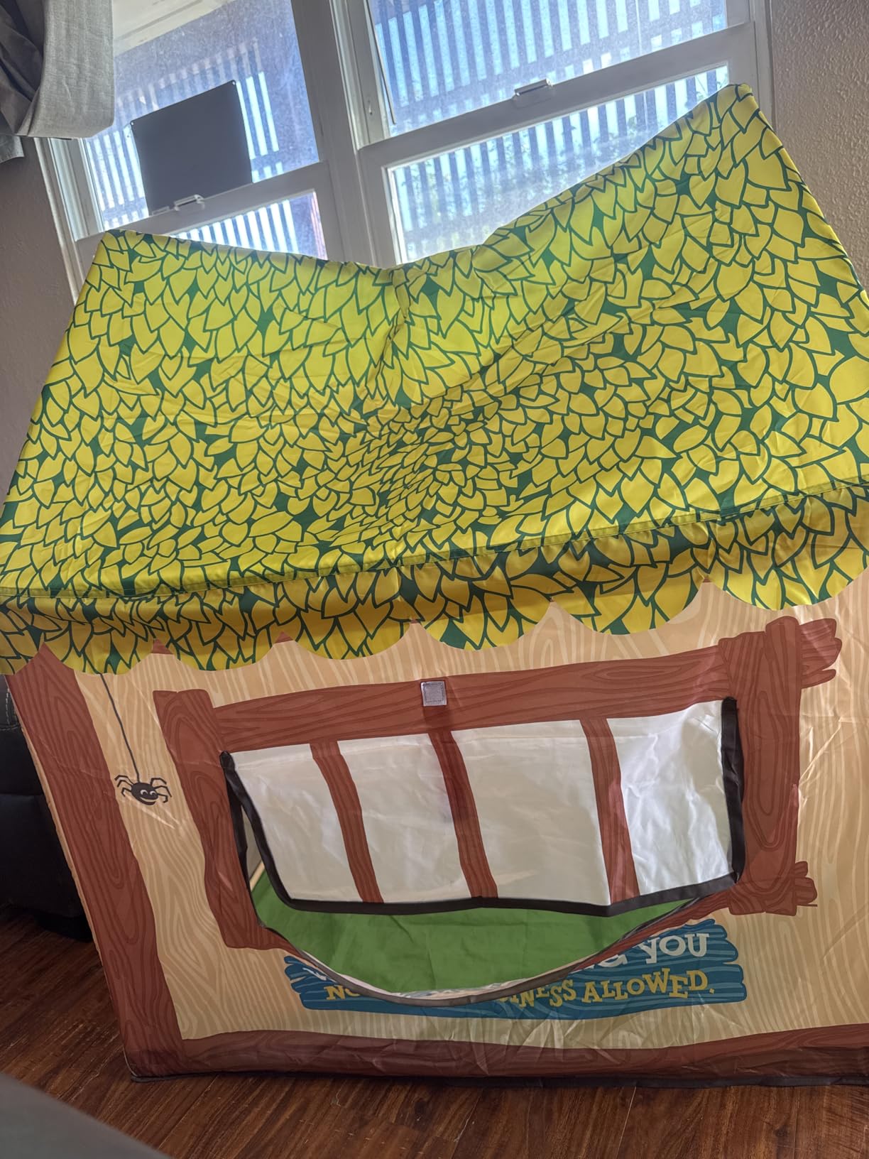 SweHouse Kids Play Tent Indoor: Clubhouse Tent for Toddler with Roll-up Door & Windows Playhouse - Boy Girl Tent Outdoor Birthday Gifts Toys customer photo 2