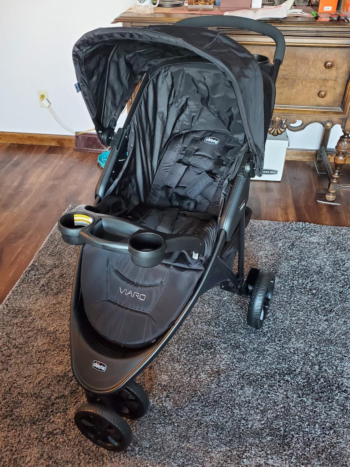 Chicco Viaro Travel System, Viaro Quick-Fold Stroller with KeyFit 30 Infant Car Seat and Base, Black/Black customer photo 1