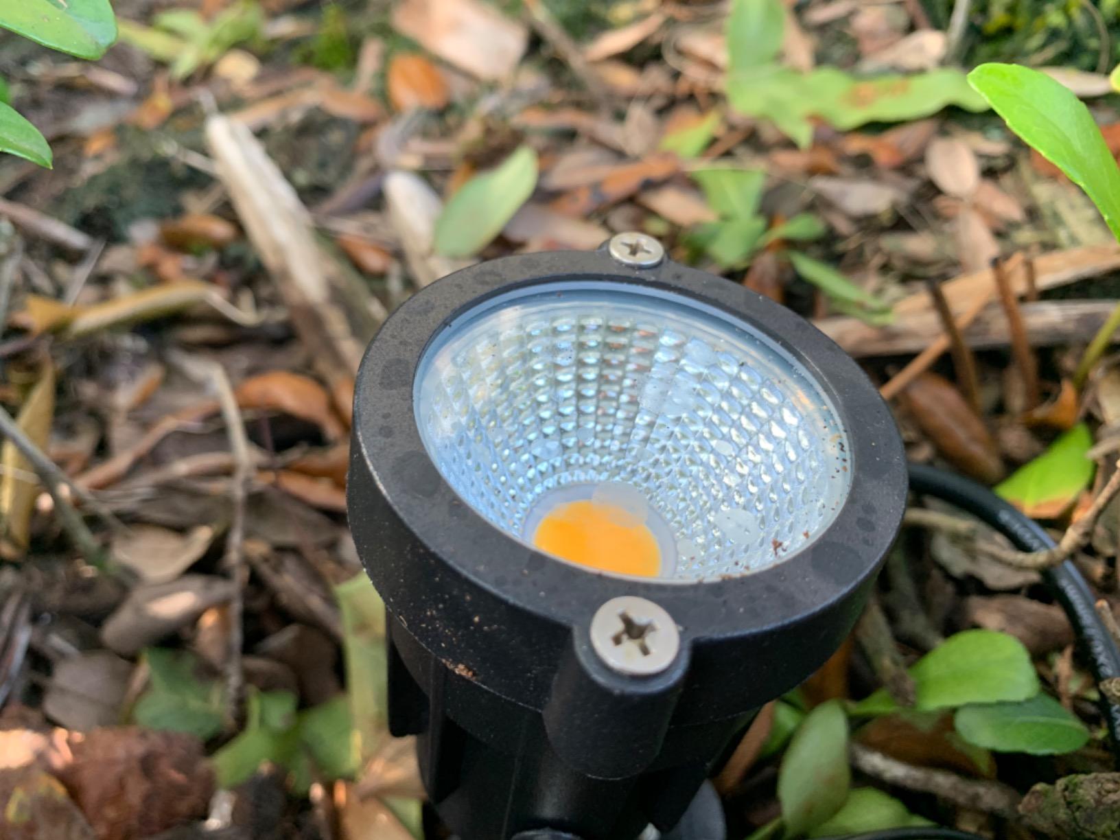 SUNVIE 12W Low Voltage LED Landscape Lights with Connectors, Outdoor 12V Super Warm White (900LM) Waterproof Garden Pathway Lights Wall Tree Flag Spotlights with Spike Stand (10 Pack with Connector) customer photo 2