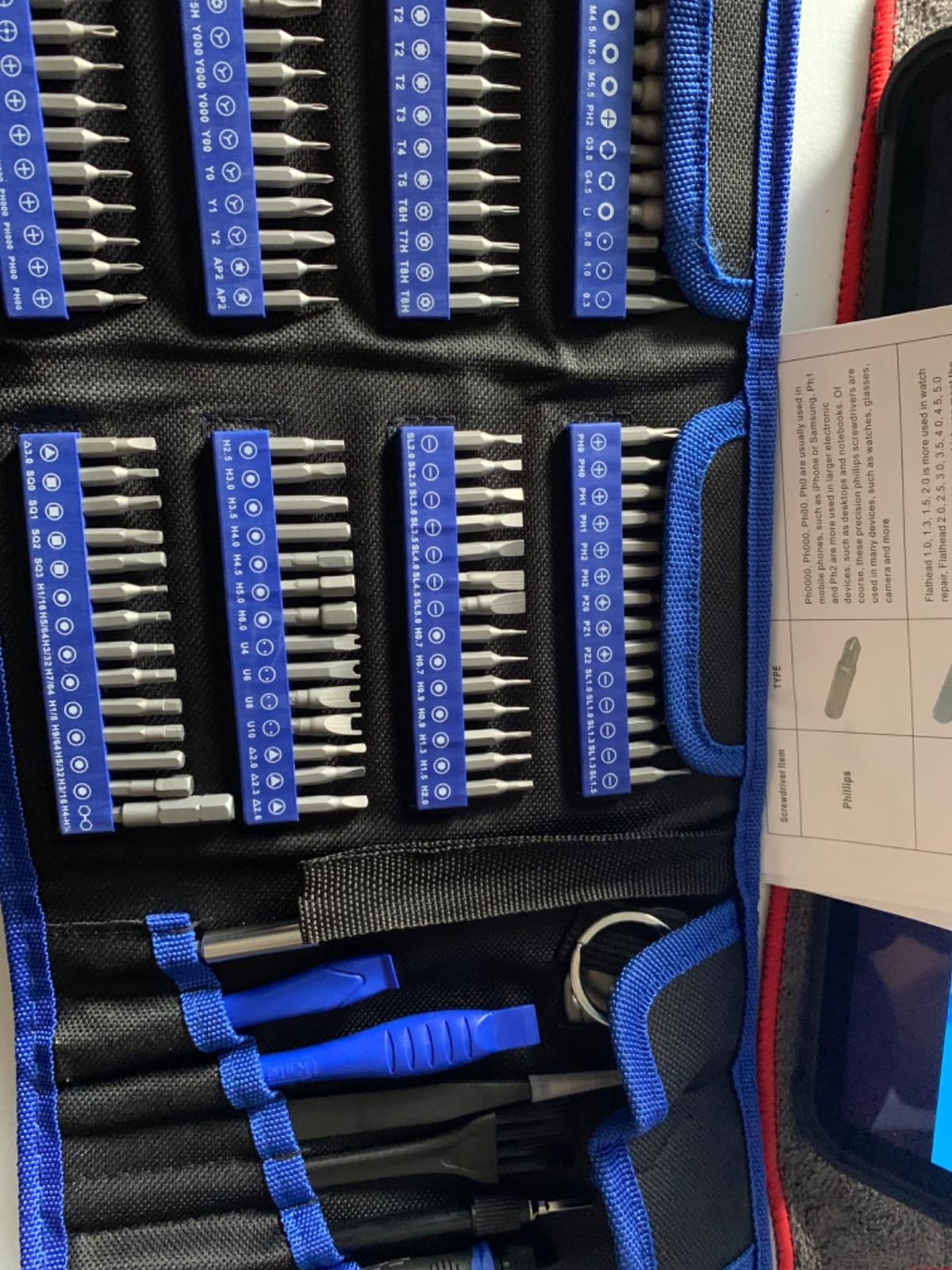 Kaisi 136 in 1 Electronics Repair Tool Kit Professional Precision Screwdriver Set Magnetic Drive Kit with Portable Bag customer photo 1