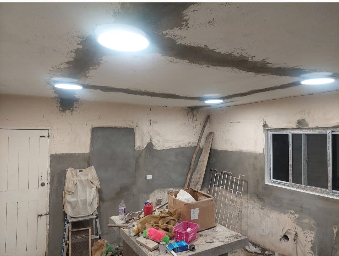 12 Inch LED Flush Mount Ceiling Light Fixture, 5000K Daylight White, 3200LM, 24W, Flat Modern Round Lighting Fixture, 240W Equivalent White Ceiling Lamp for Kitchens, Stairwells, Bedrooms.etc. customer photo 1