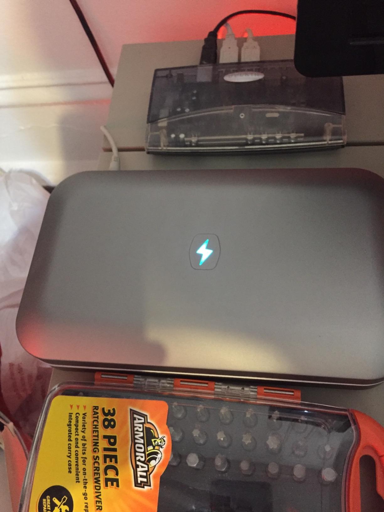 PhoneSoap Pro UV Phone Sanitizer & Fast Charger, 5-Min 360° UV-C, White customer photo 2