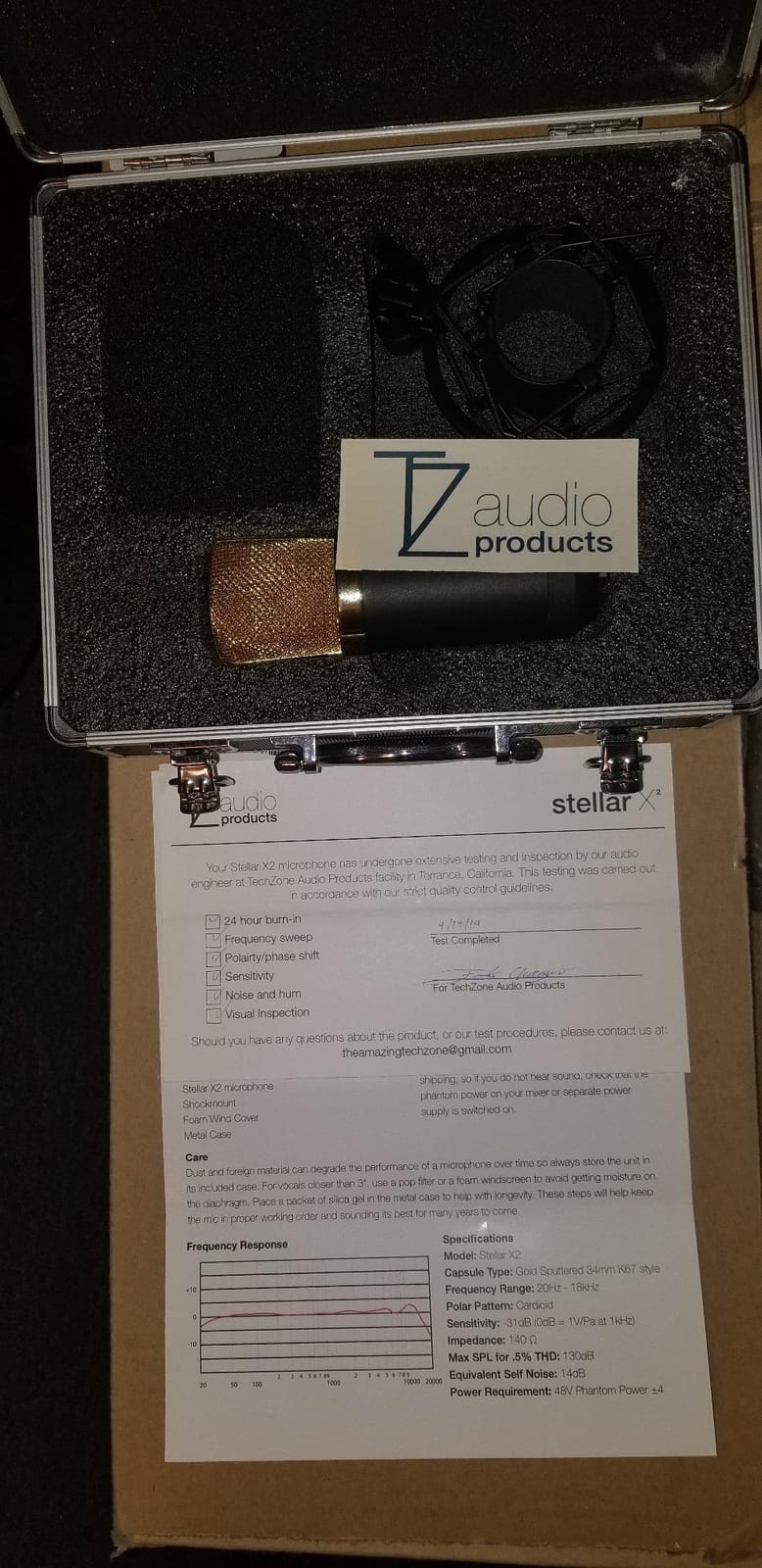 TZ Stellar X2 Large Diaphragm Cardioid Condenser XLR Microphone customer photo 2