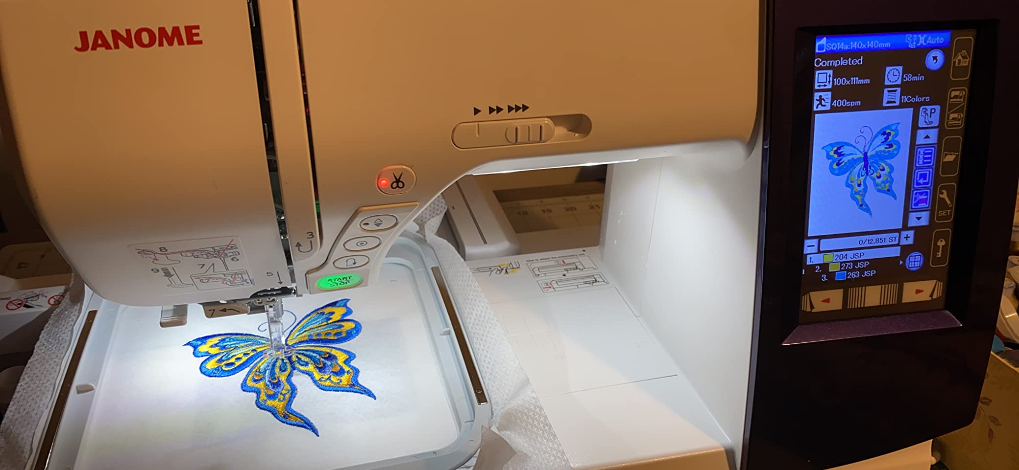 Janome Horizon Memory Craft 9850 Embroidery and Sewing Machine customer photo 2