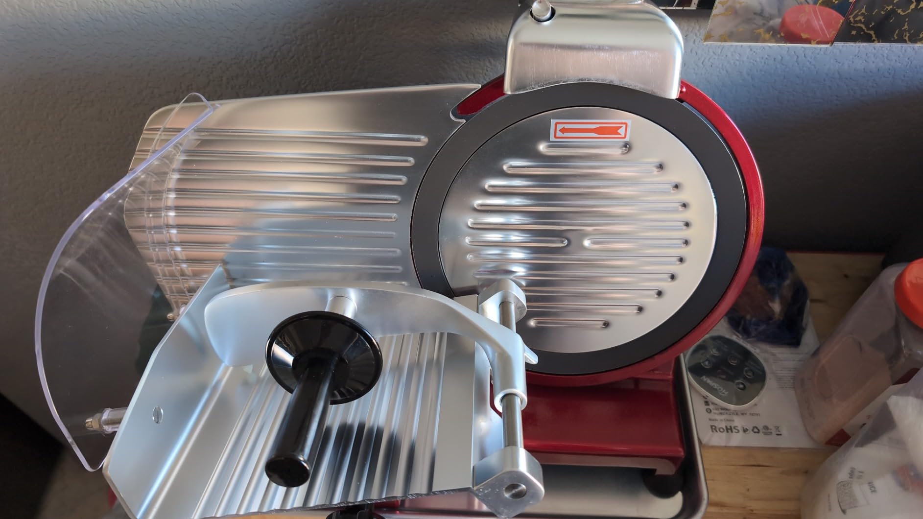 MS-10XT Premium 320W Electric Meat Slicer 10-Inch Stainless Steel Blade w/Non-sticky Teflon, Frozen Meat/Deli/Cheese/Food Slicer Low Noises Commercial and Home Use [ ETL, NSF Certified ] customer photo 2