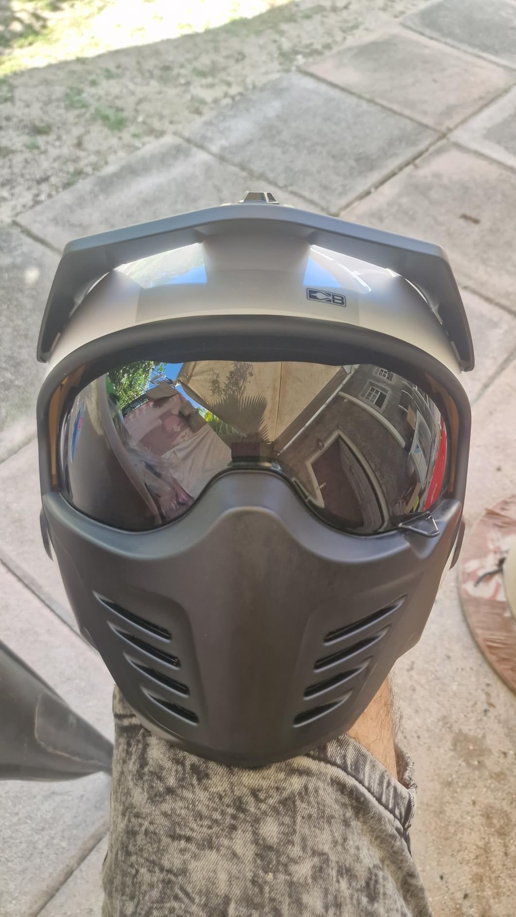 ILM Open Face Motorcycle 3/4 Half Helmet for Dirt Bike Moped ATV UTV Motocross Electric Cruiser Scooter DOT Model 726X(Matte Black,L) customer photo 1
