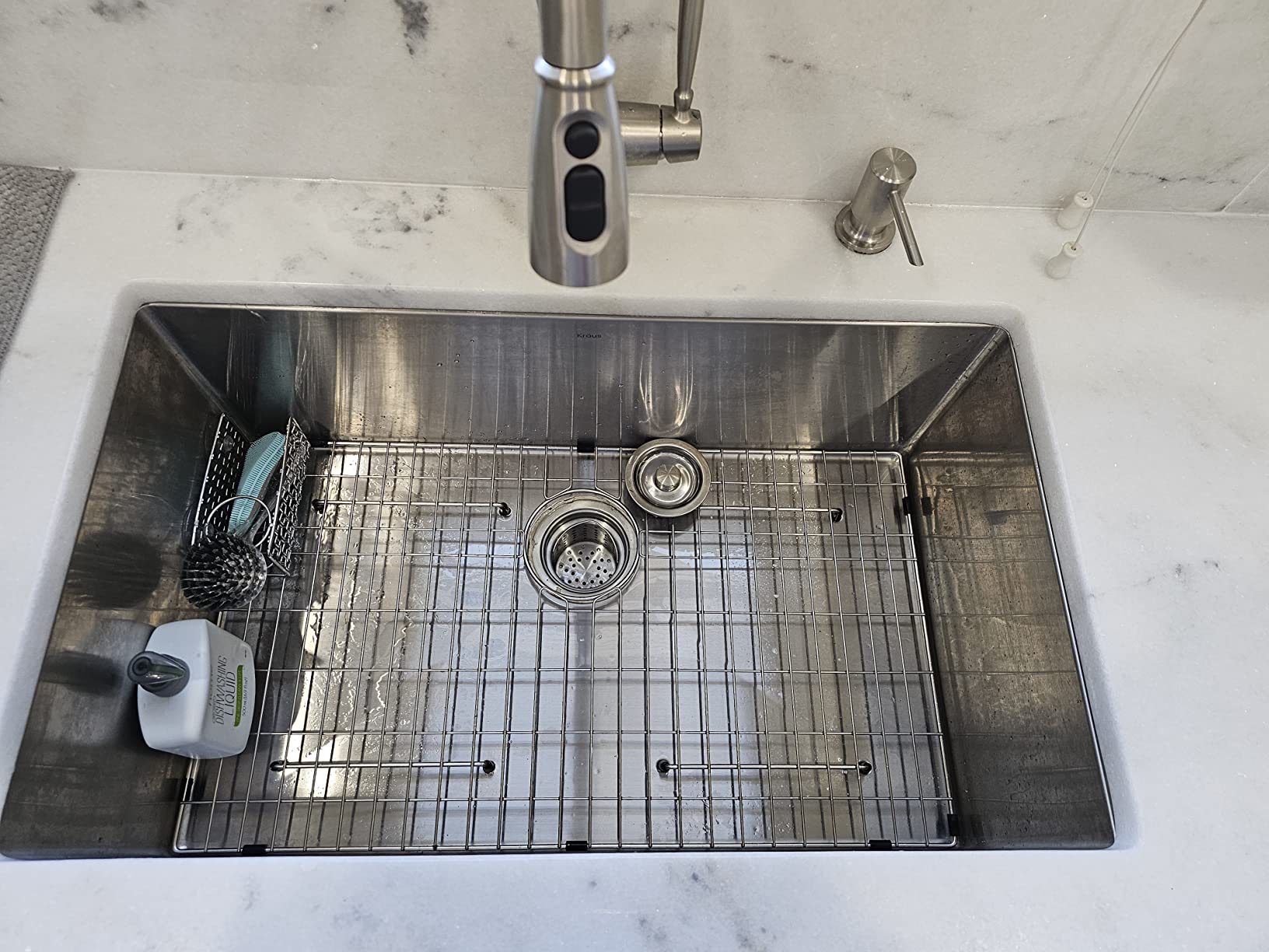 Kraus KHU101-24L Standart PRO 24-inch Undermount 16 Gauge Single Bowl Laundry and Utility Sink, 24 Inch, Tight Radius customer photo 1