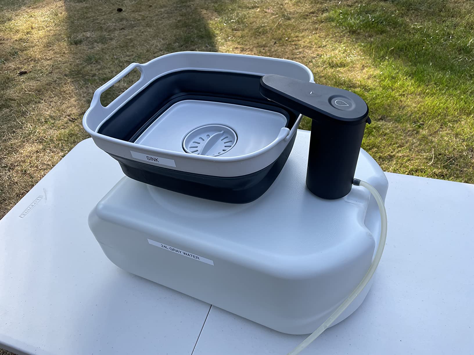 SereneLife 24L Compact Portable Water Tank - Non-toxic Water Container Reservoir W/Carry Handle - For Outdoor Social Events, Work Sites, Camping, Boating, Emergency Preparedness -SLCAWT20 customer photo 2