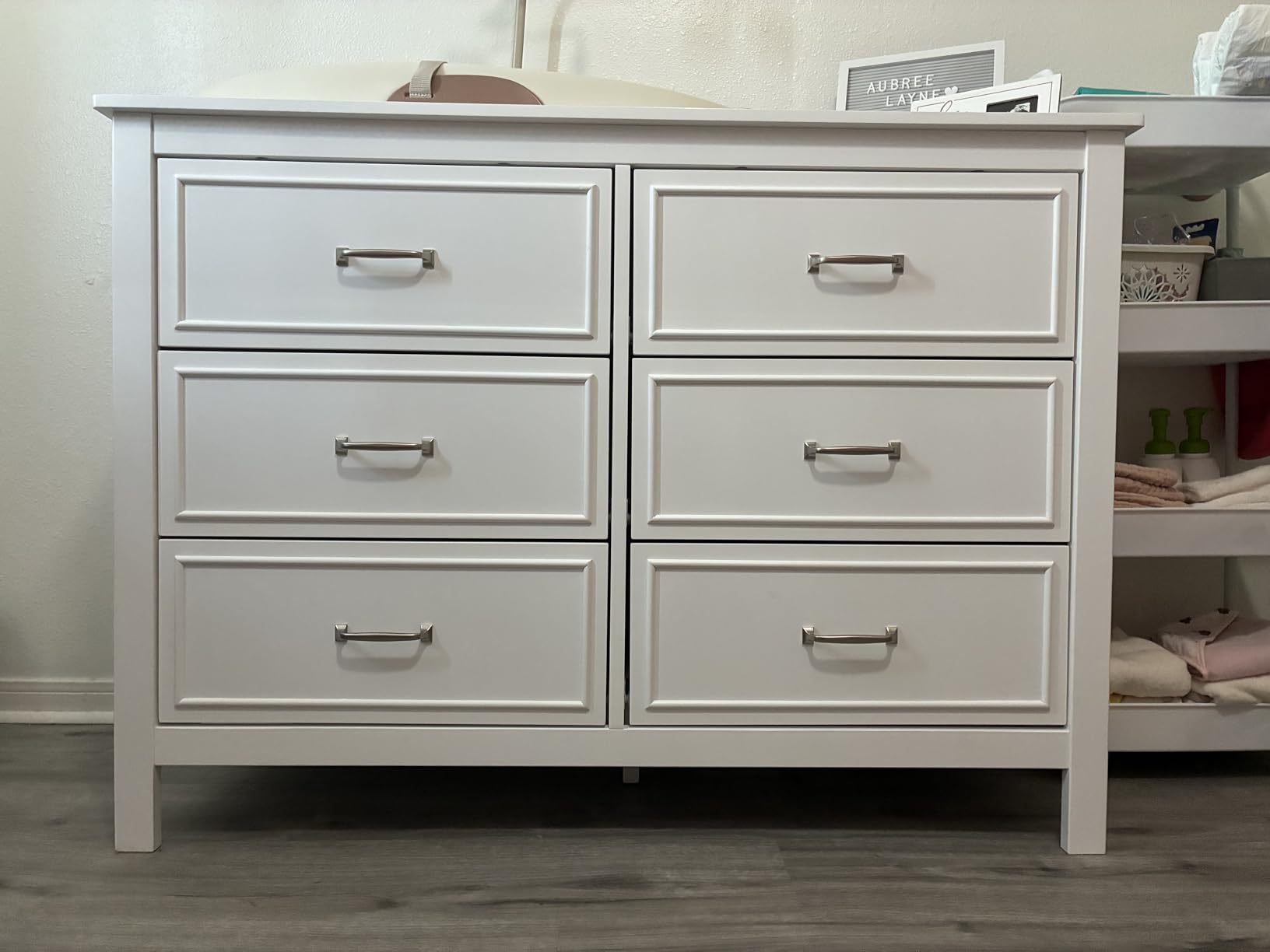 Davinci Charlie 6-Drawer Baby Dresser, GREENGUARD Certified - White customer photo 2