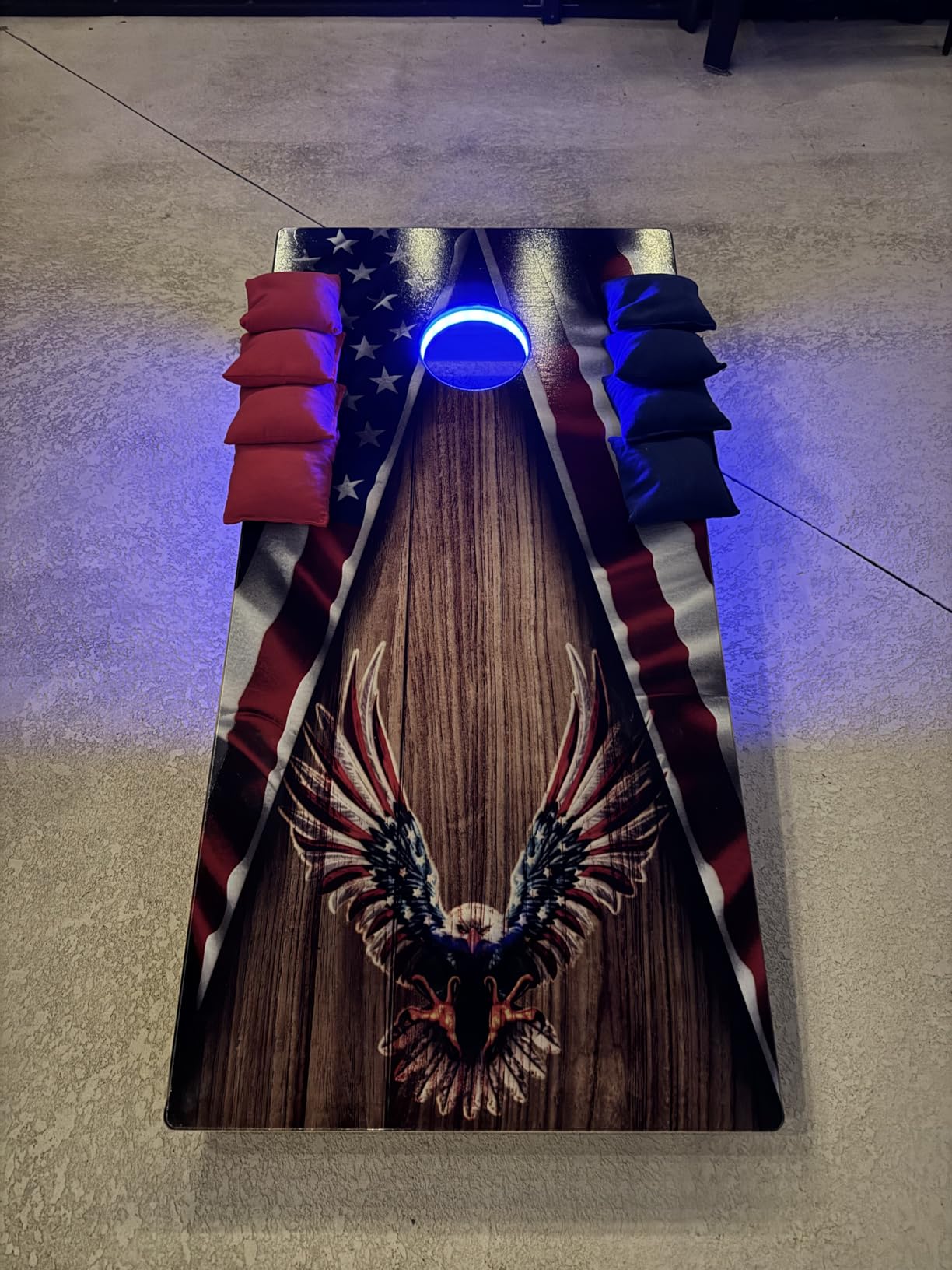 CornholeGamesUSA Pro Cornhole Boards Set | Made in USA | 3/4 Baltic Birch | No Bounce | Triple Thick Legs | Two Brace & Handles, Tournament 2x4 Regulation Set with Score Tower & Bags customer photo 1