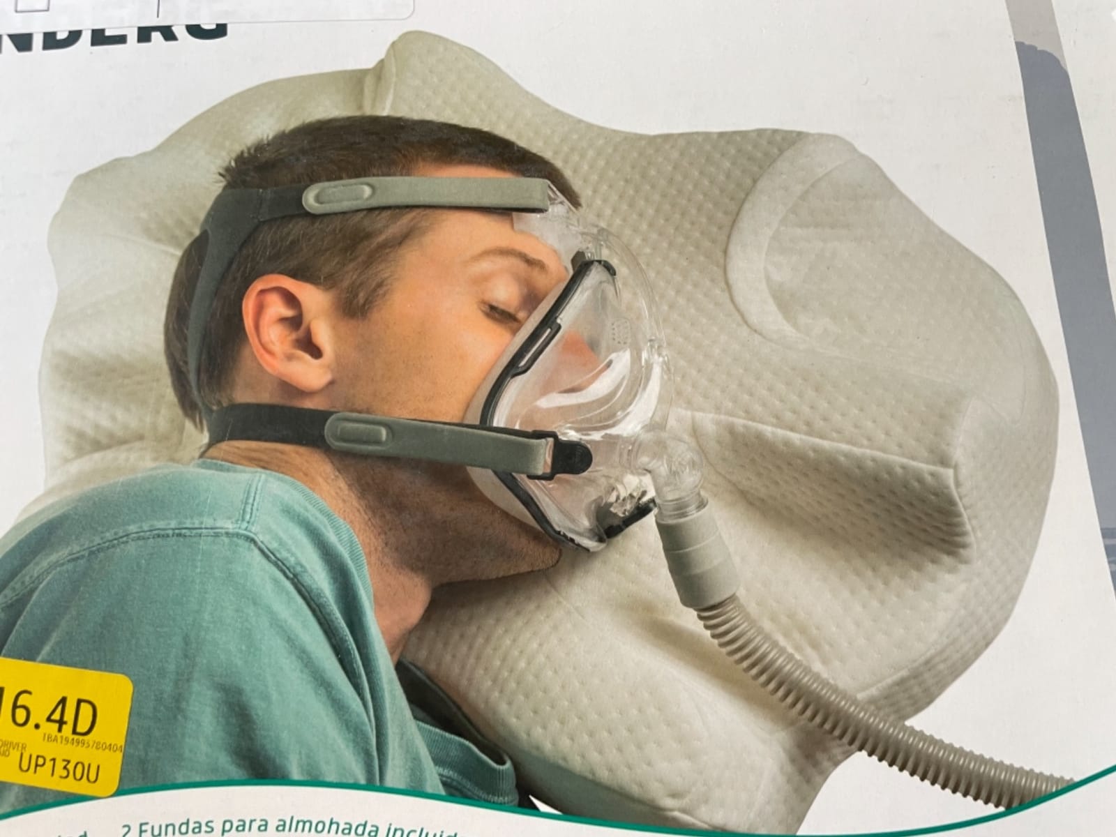 Lunderg CPAP Pillow for Side & Back Sleepers - Memory Foam | Adjustable Height - 2 Pillowcases Included - Reduce Air Leaks & Mask Pressure for Better Sleep - Works with ALL Masks customer photo 1
