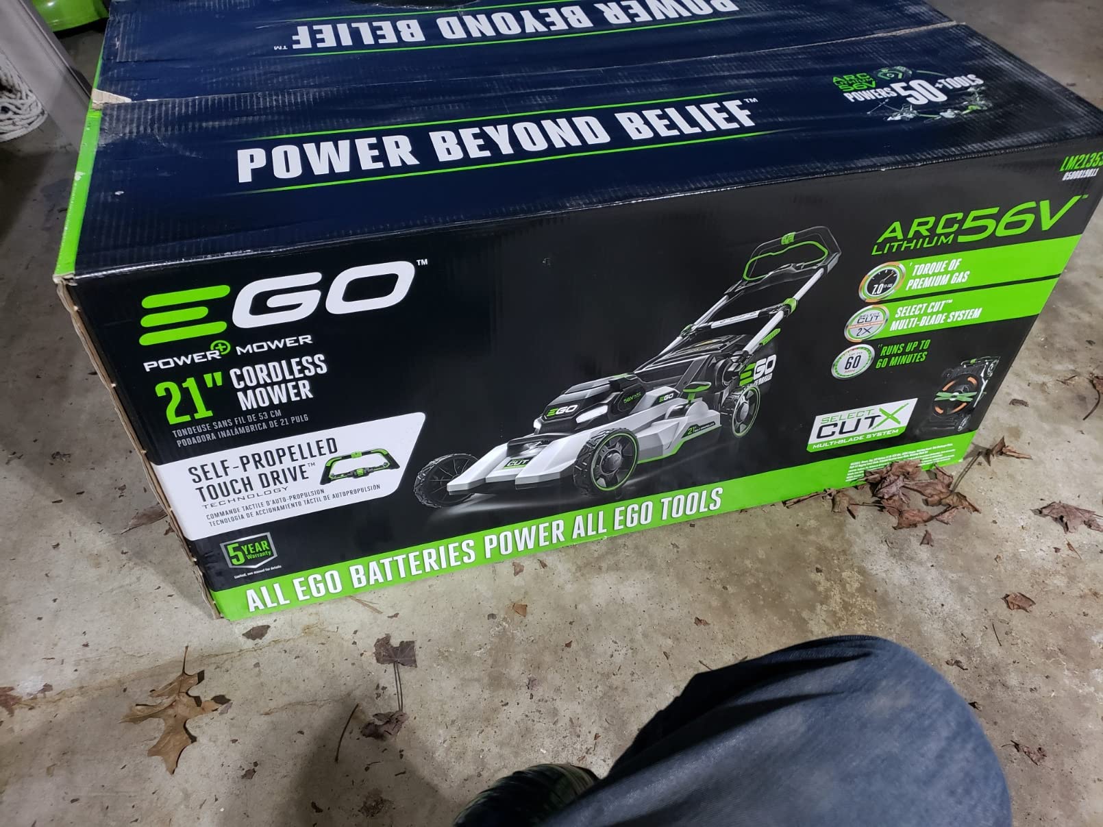 EGO POWER+ Electric Lawn Mower, Self-Propelled Cordless with Select Cut and Touch Drive, Battery and Charger Not Included – LM2130SP customer photo 2