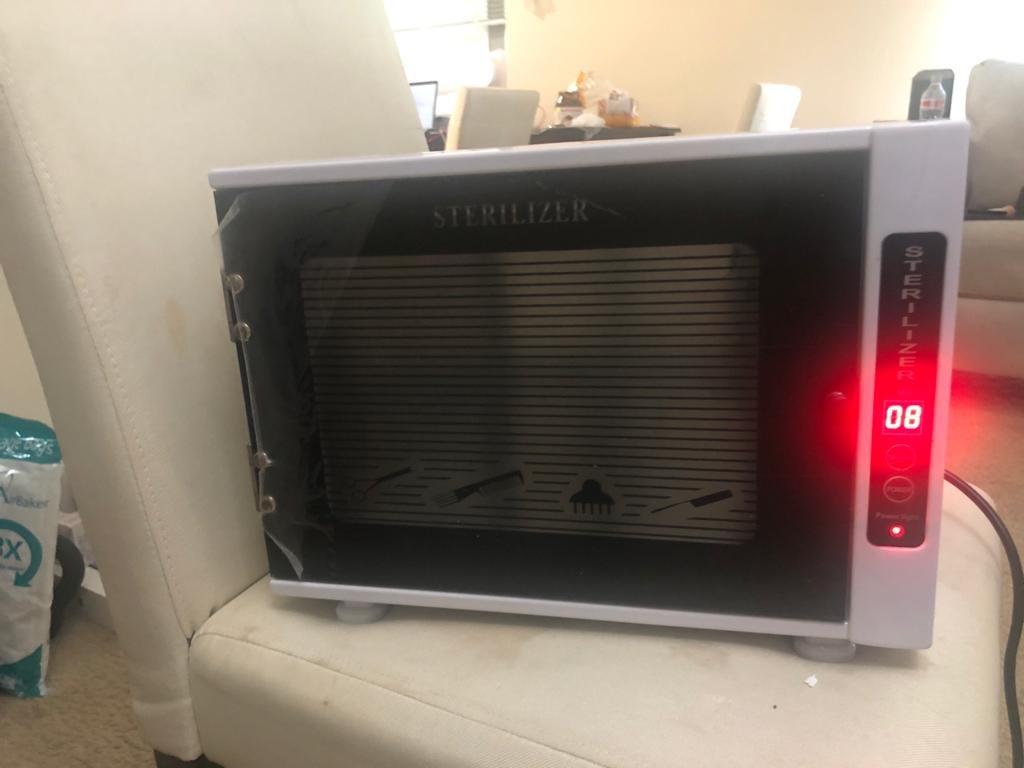 UV Sanitizer Cabinet. UV Light Sanitizer Box with Timer Setting, Suitable for Disinfection of Various Items customer photo 1