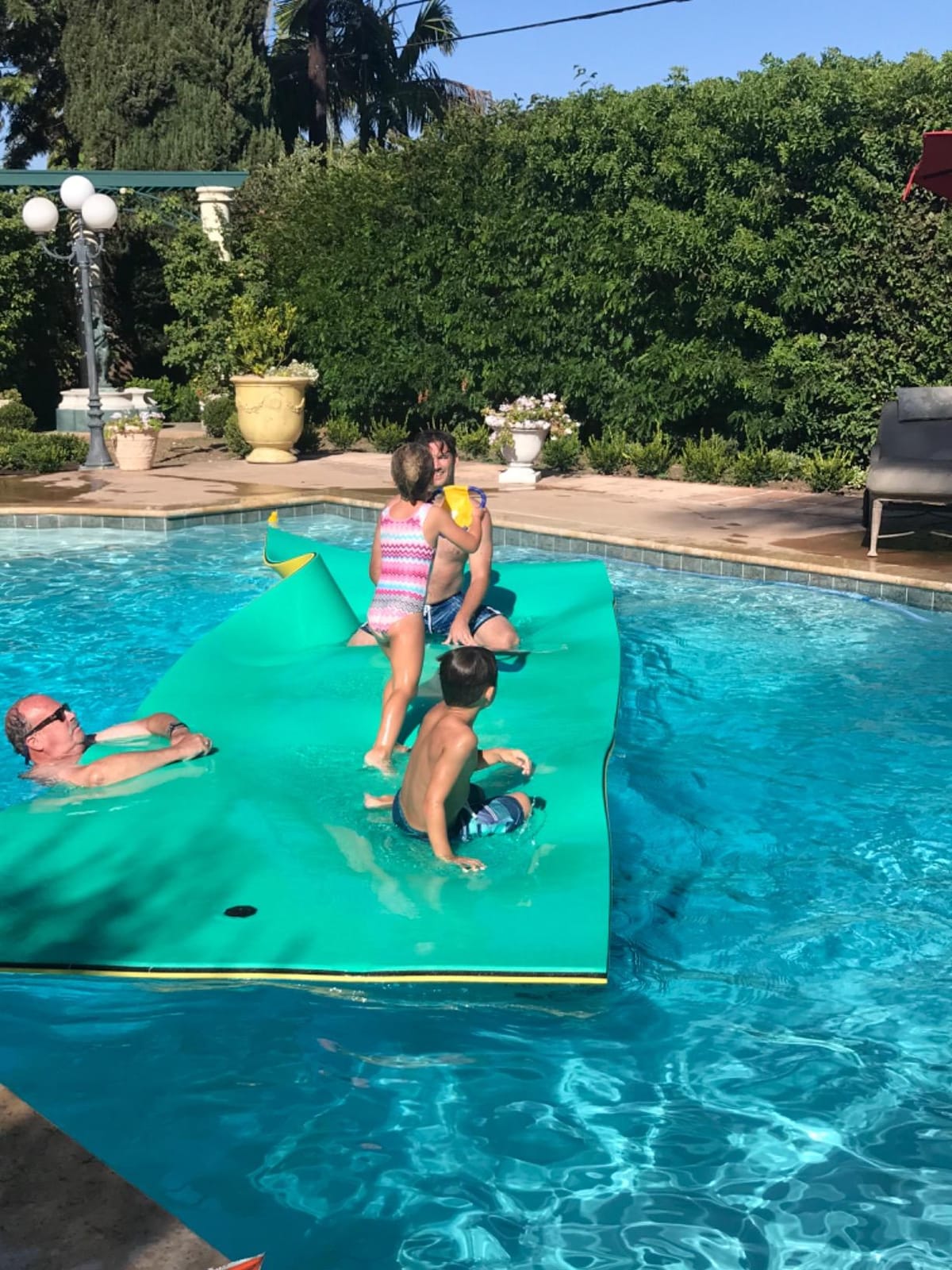 SOWKT Premium Made in USA Lily Pad Floating Mat, 9x6 12x6 18x6 ft – Foam Floating Water Mat for Lake | Lilypad Float Swim Mat for Boat & Pool customer photo 2