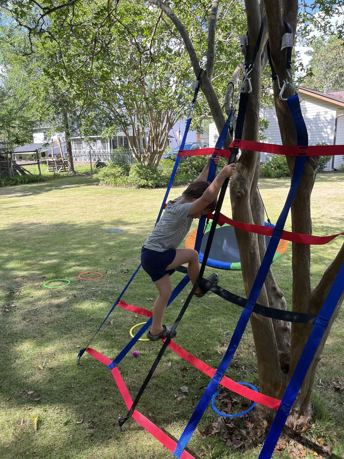 Climbing Net for Kids Outdoor, Climbing Cargo Net Swingset customer photo 2